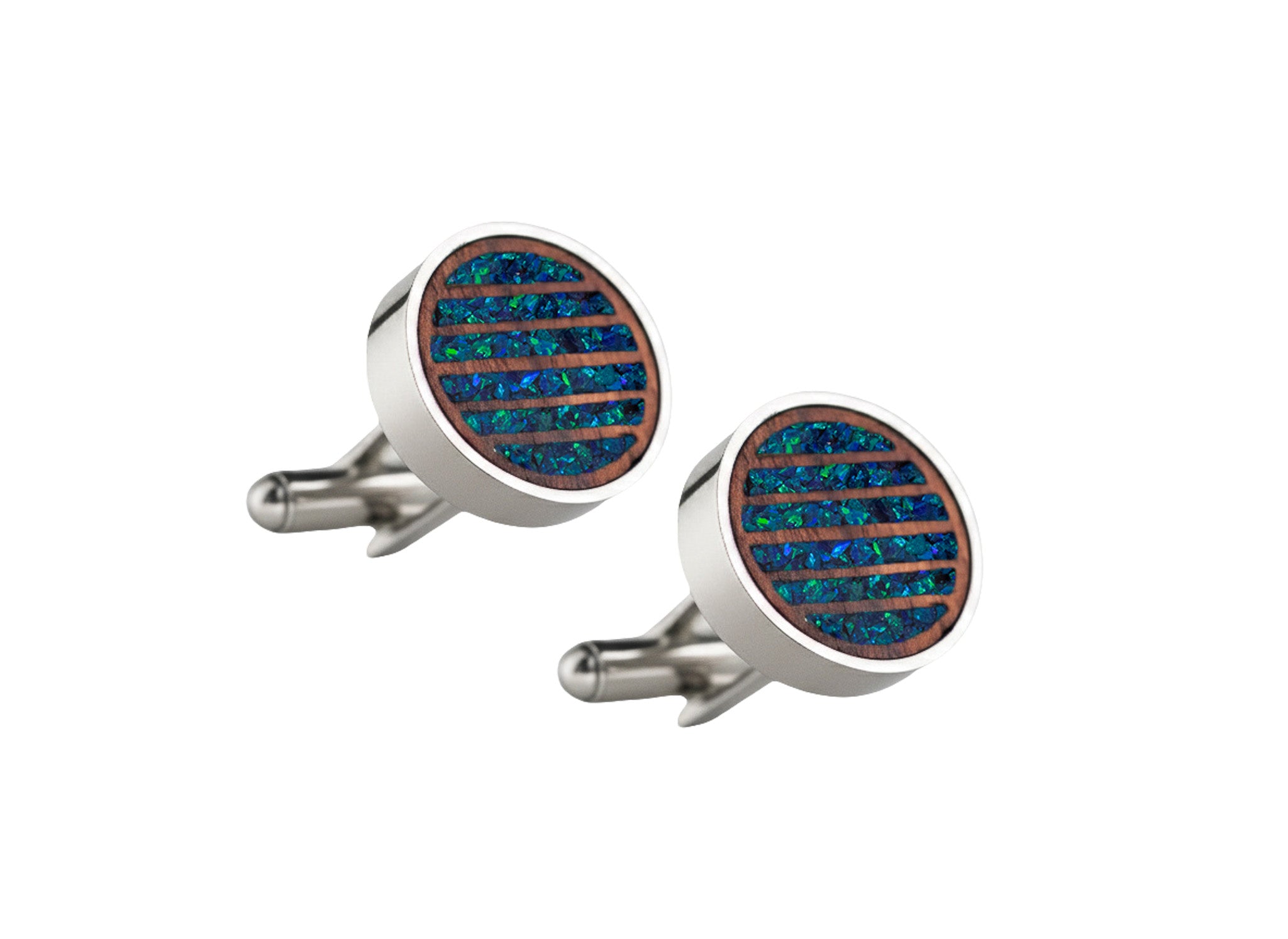 Lines Cufflinks Rosewood