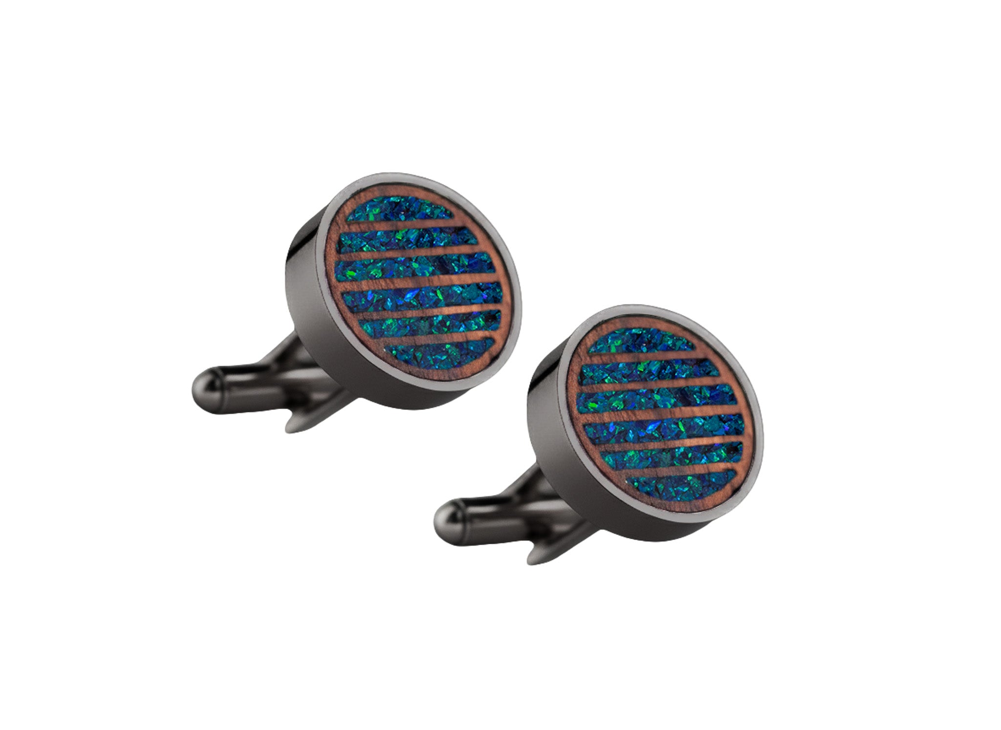 Lines Cufflinks Rosewood