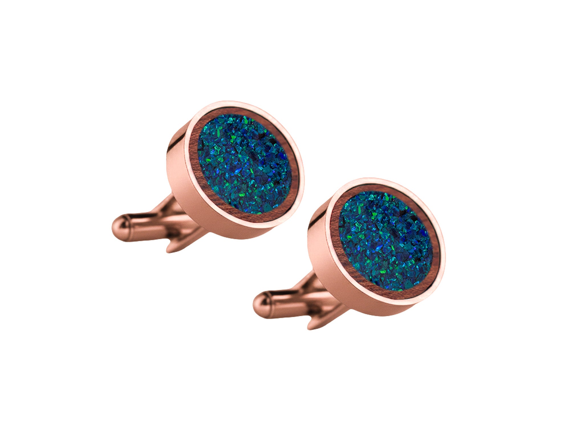 Circle Cufflinks Bubinga