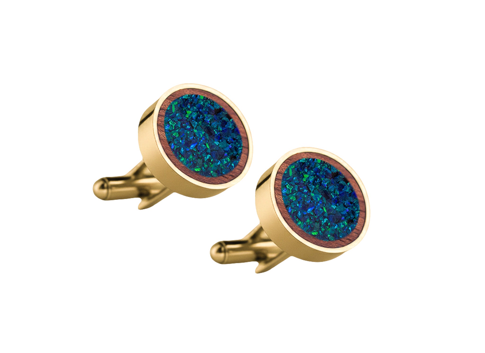 Circle Cufflinks Rosewood