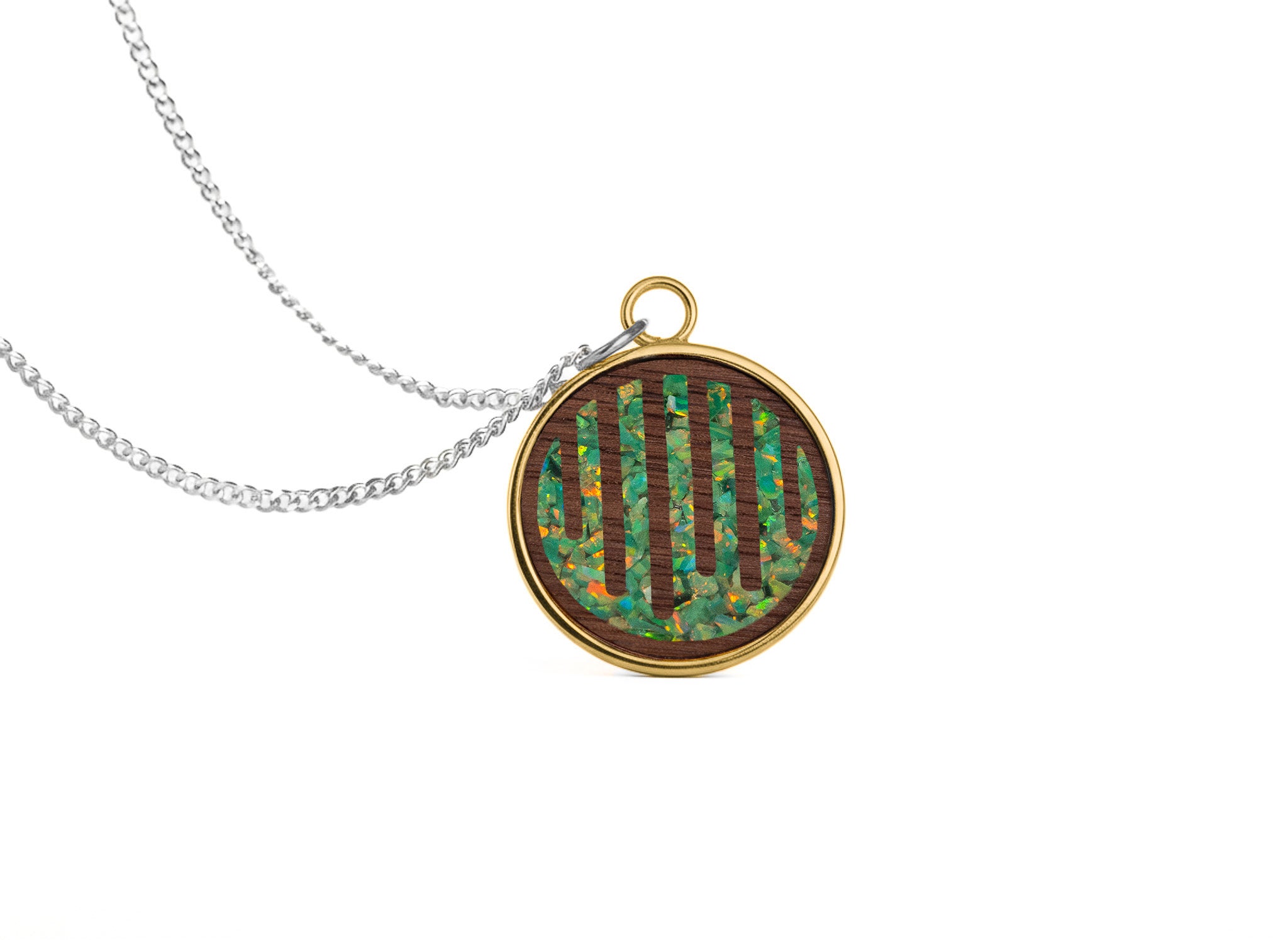 Raindrop Pendant Walnut