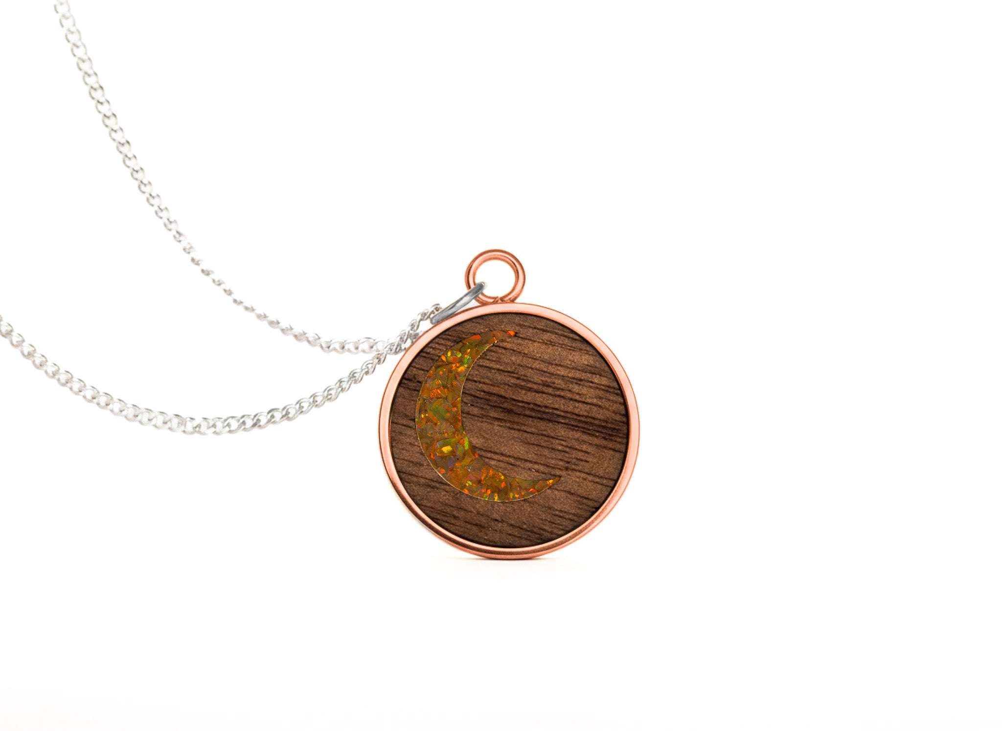 Moon Pendant Walnut