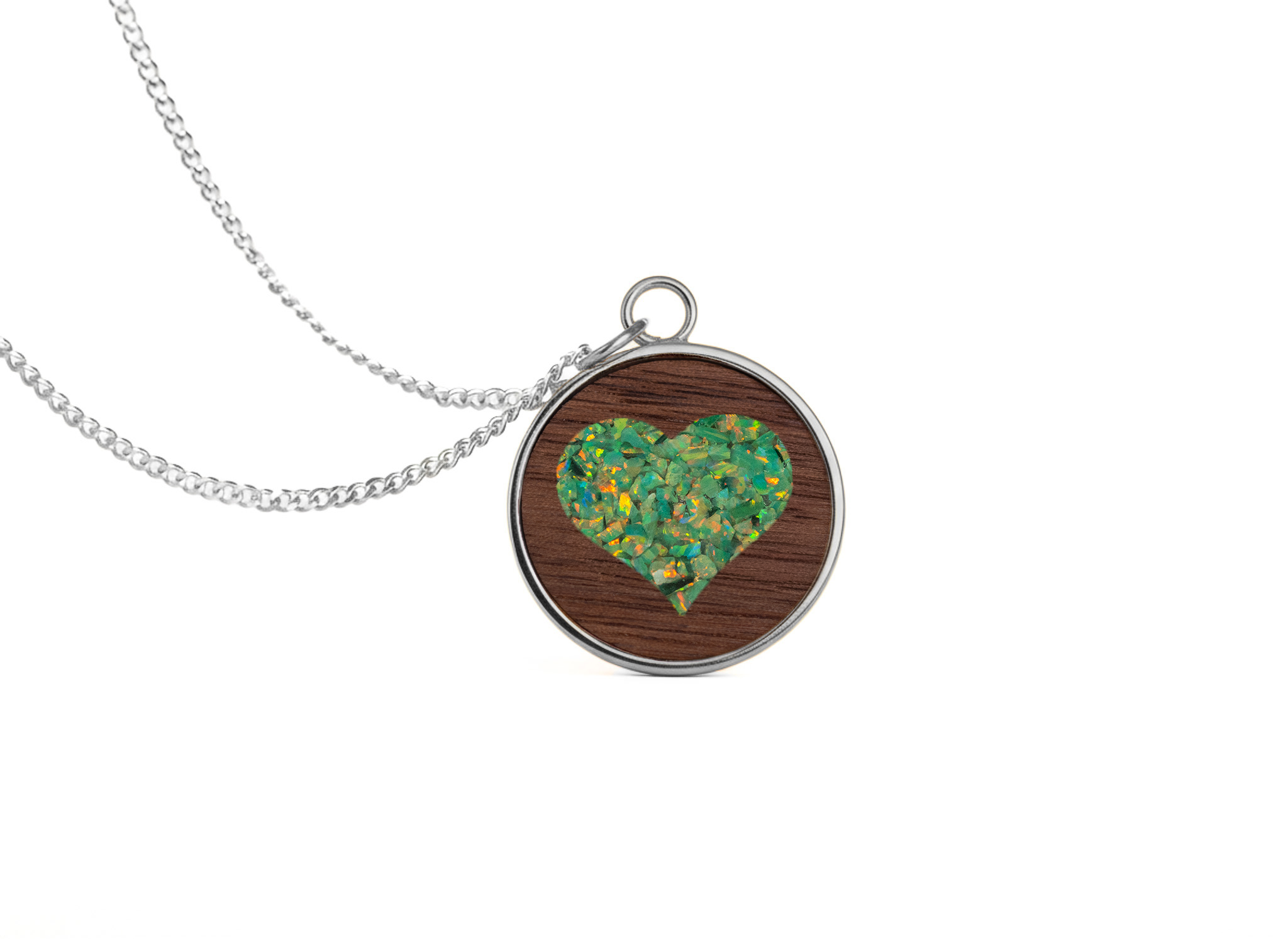 Heart Pendant Walnut