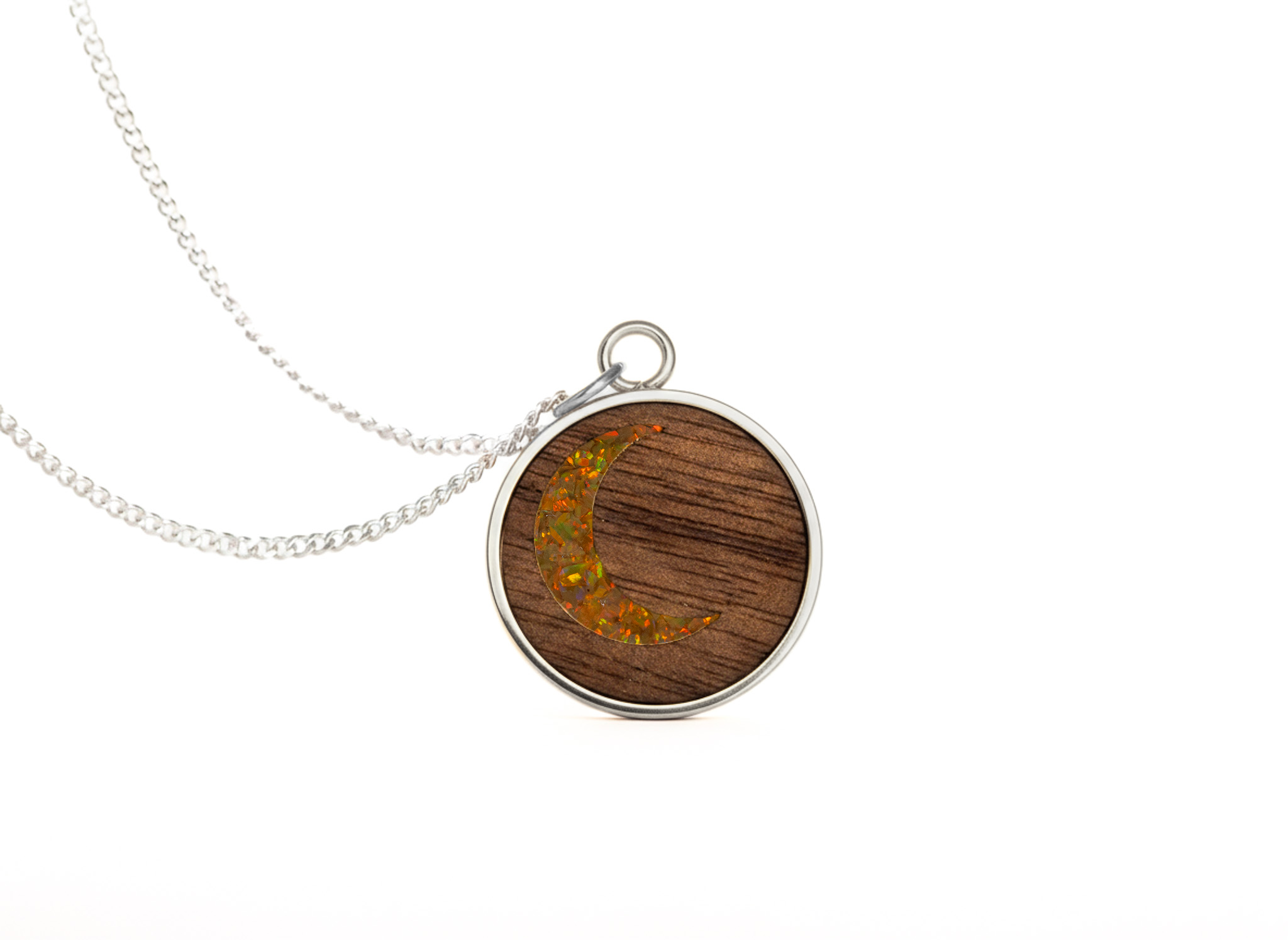 Moon Pendant Walnut