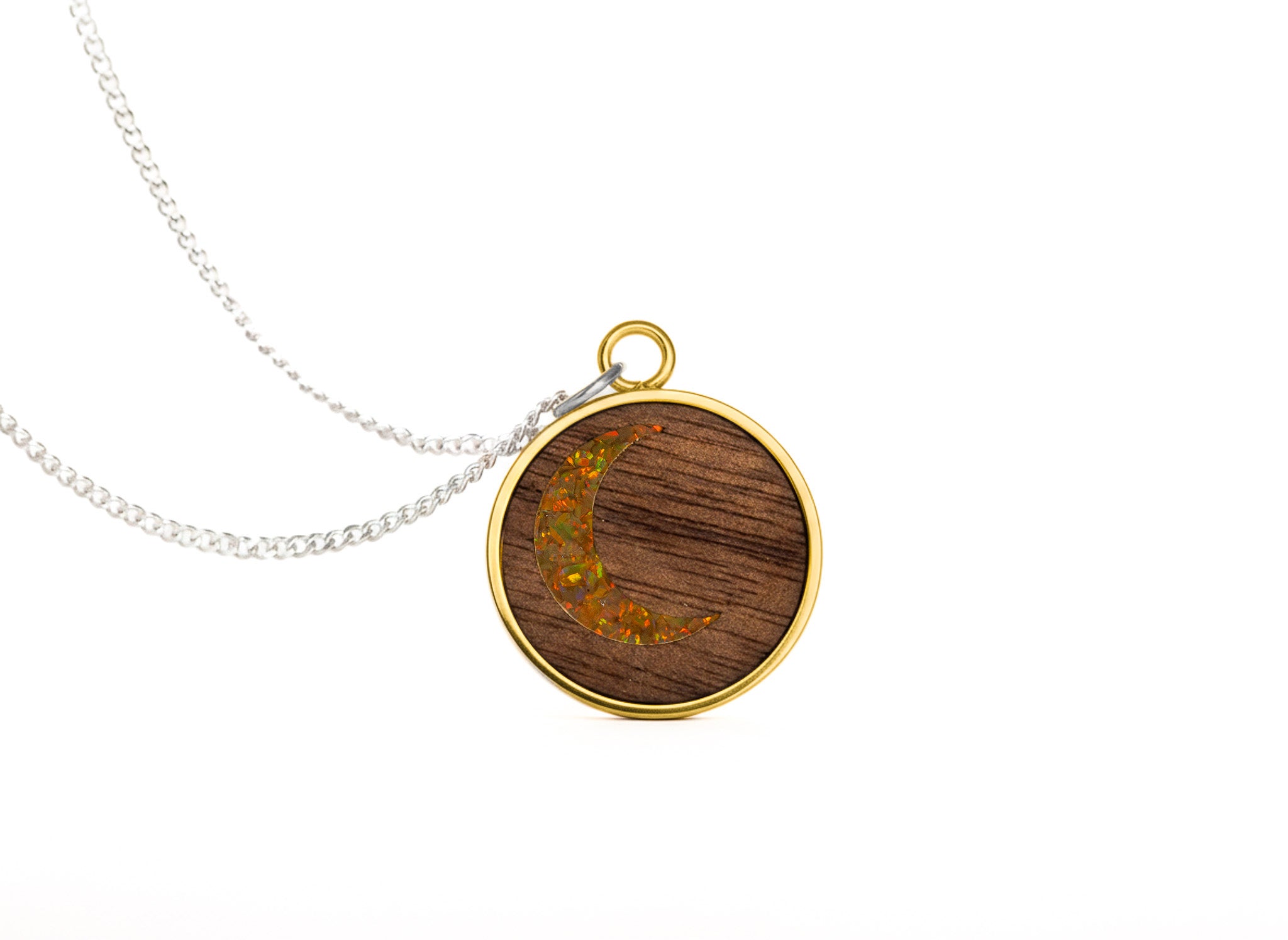 Moon Pendant Walnut