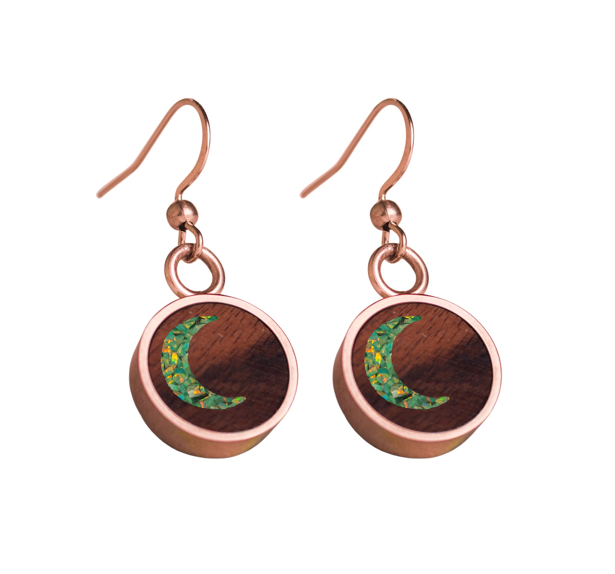 Moon Earrings Rosewood