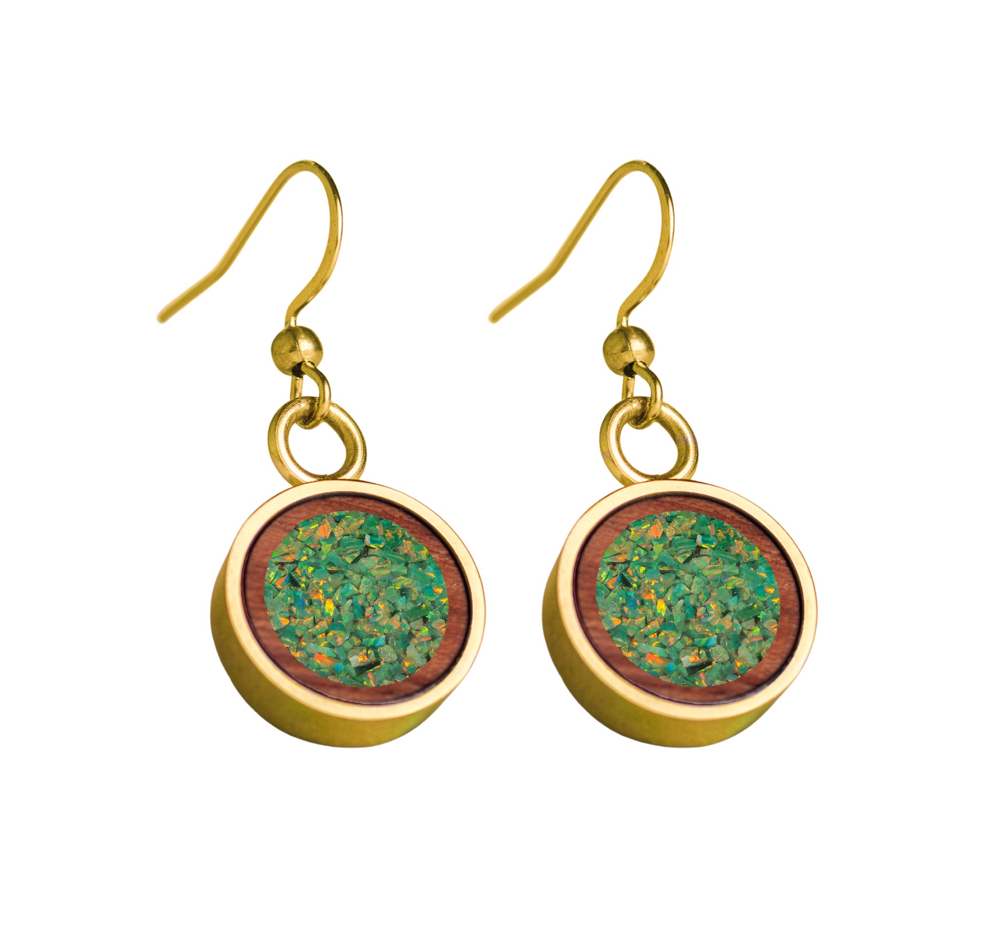 Circle Earrings Bubinga
