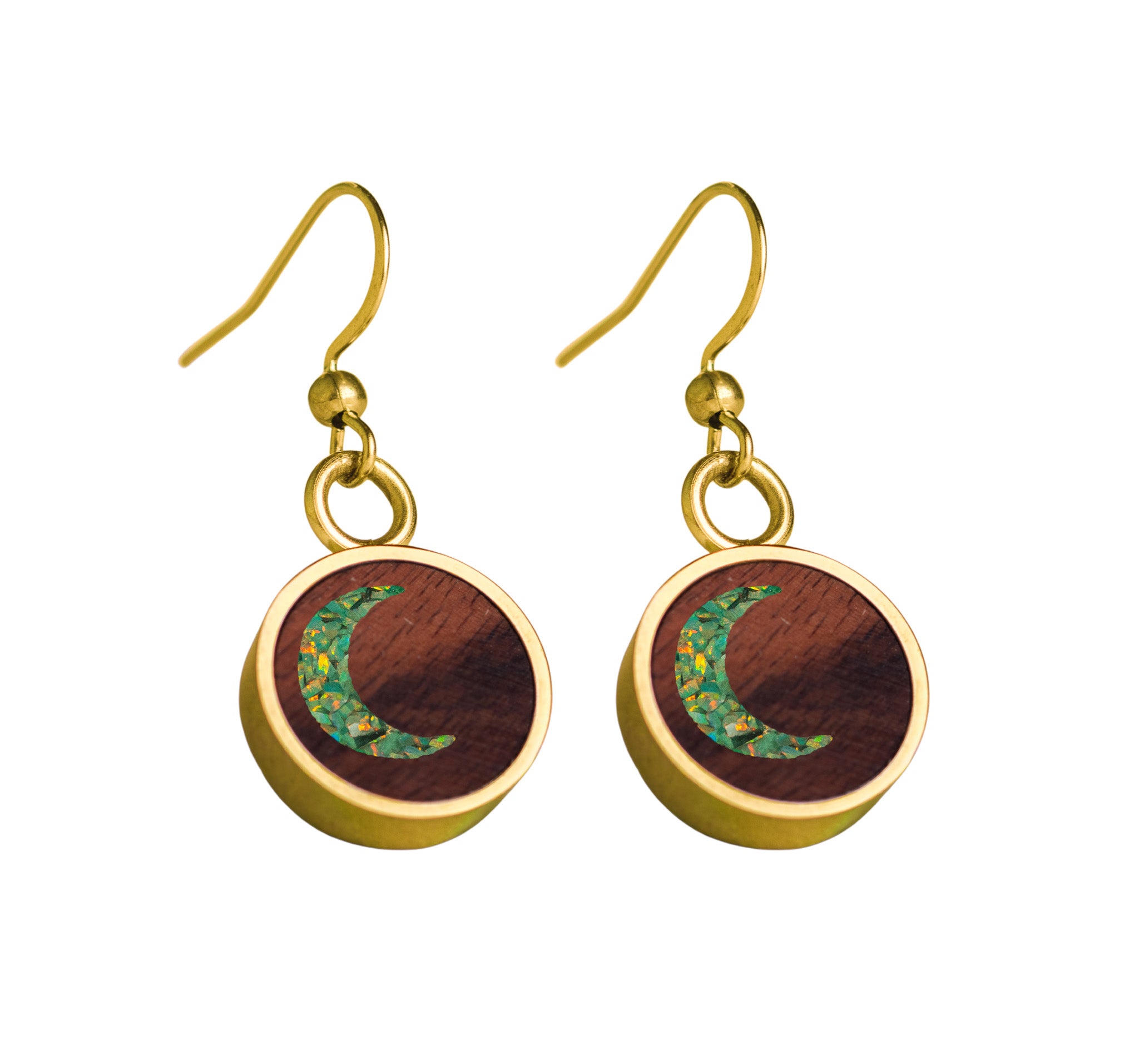 Moon Earrings Rosewood