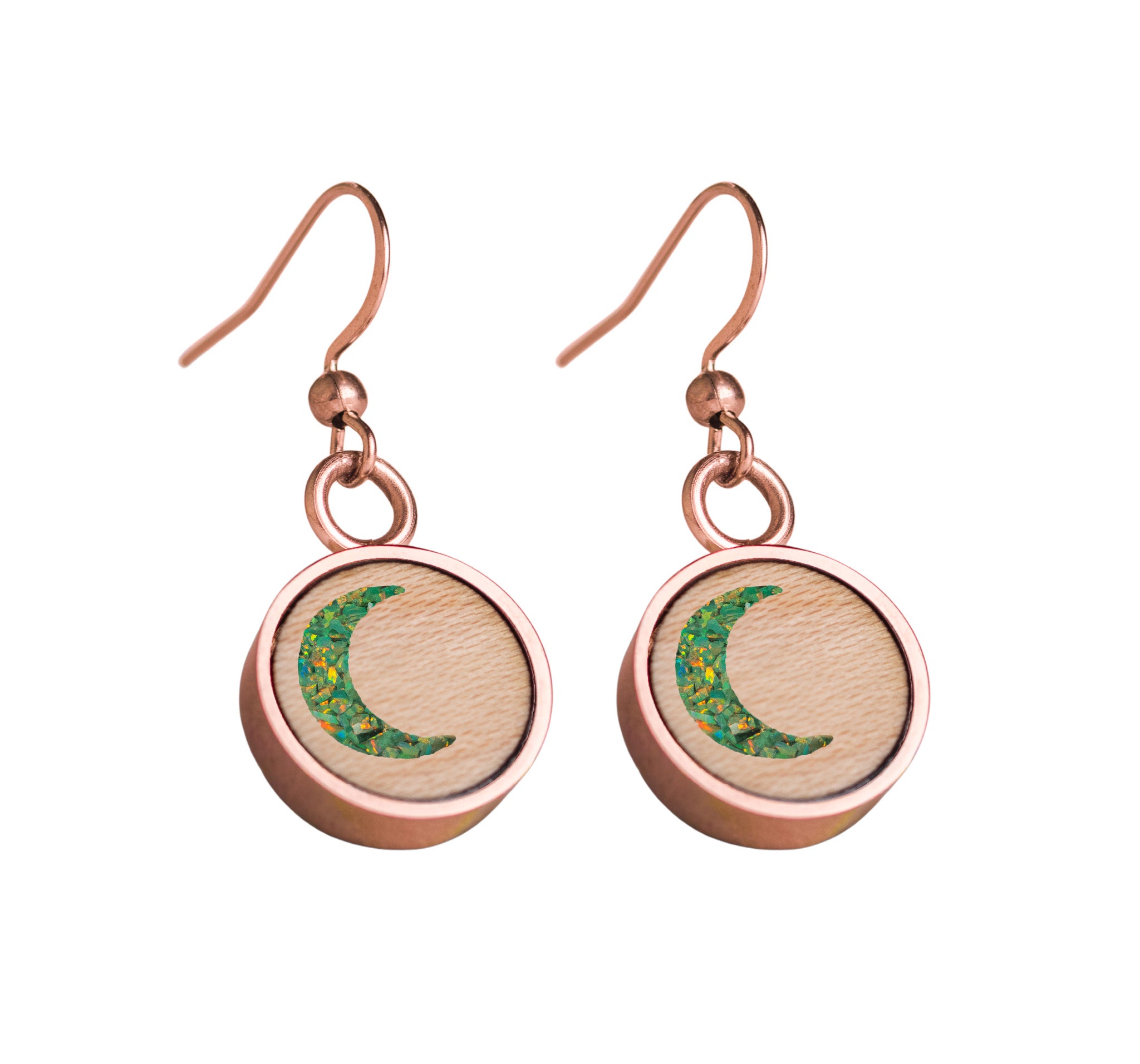 Moon Earrings Maple
