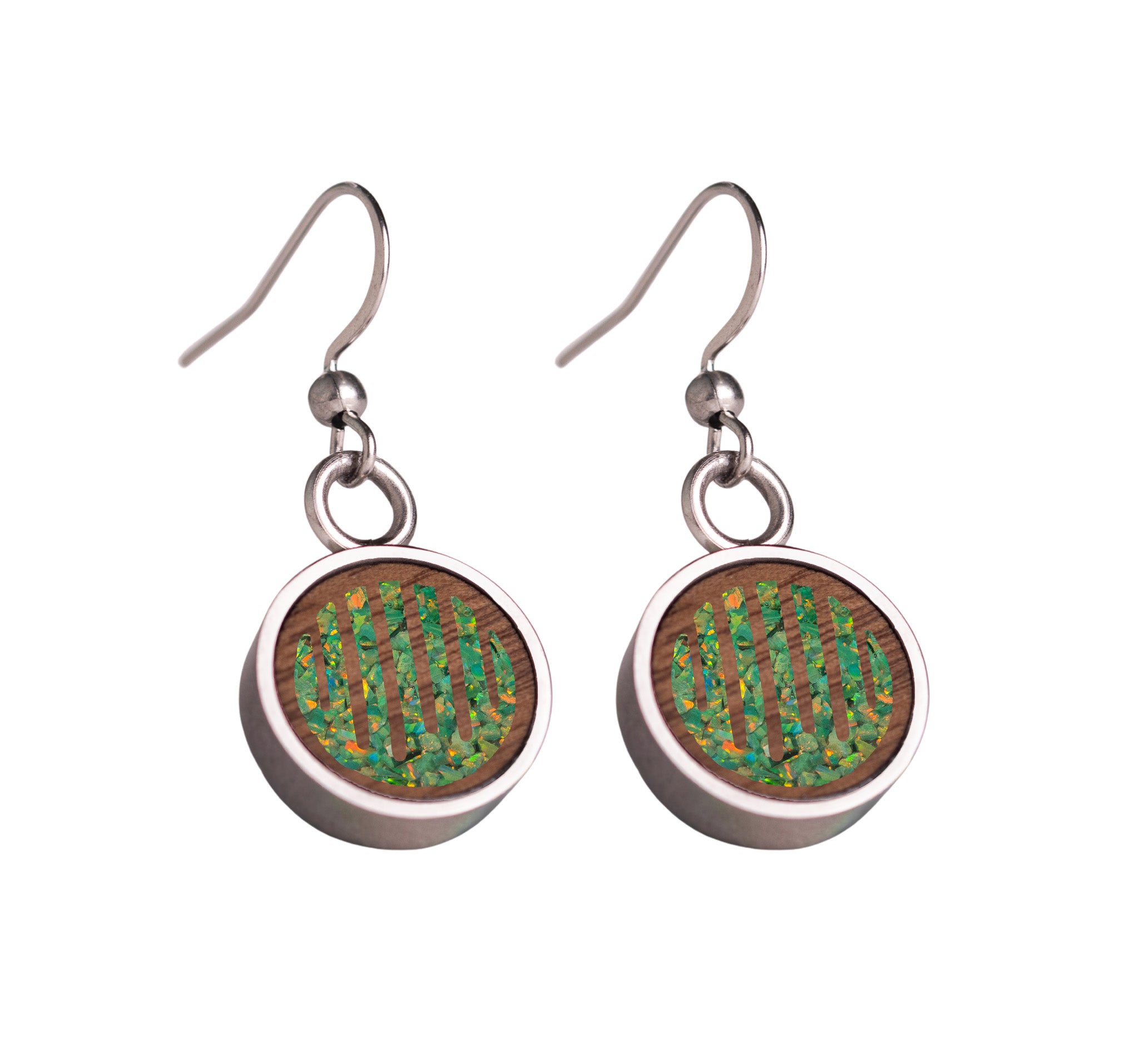Raindrops Earrings Walnut