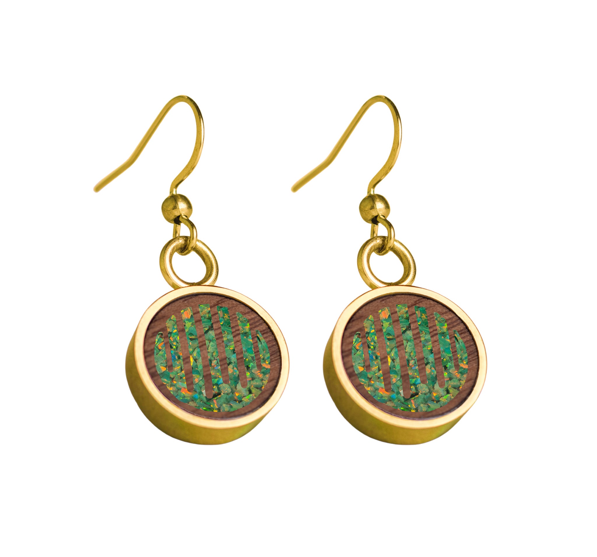 Raindrops Earrings Walnut