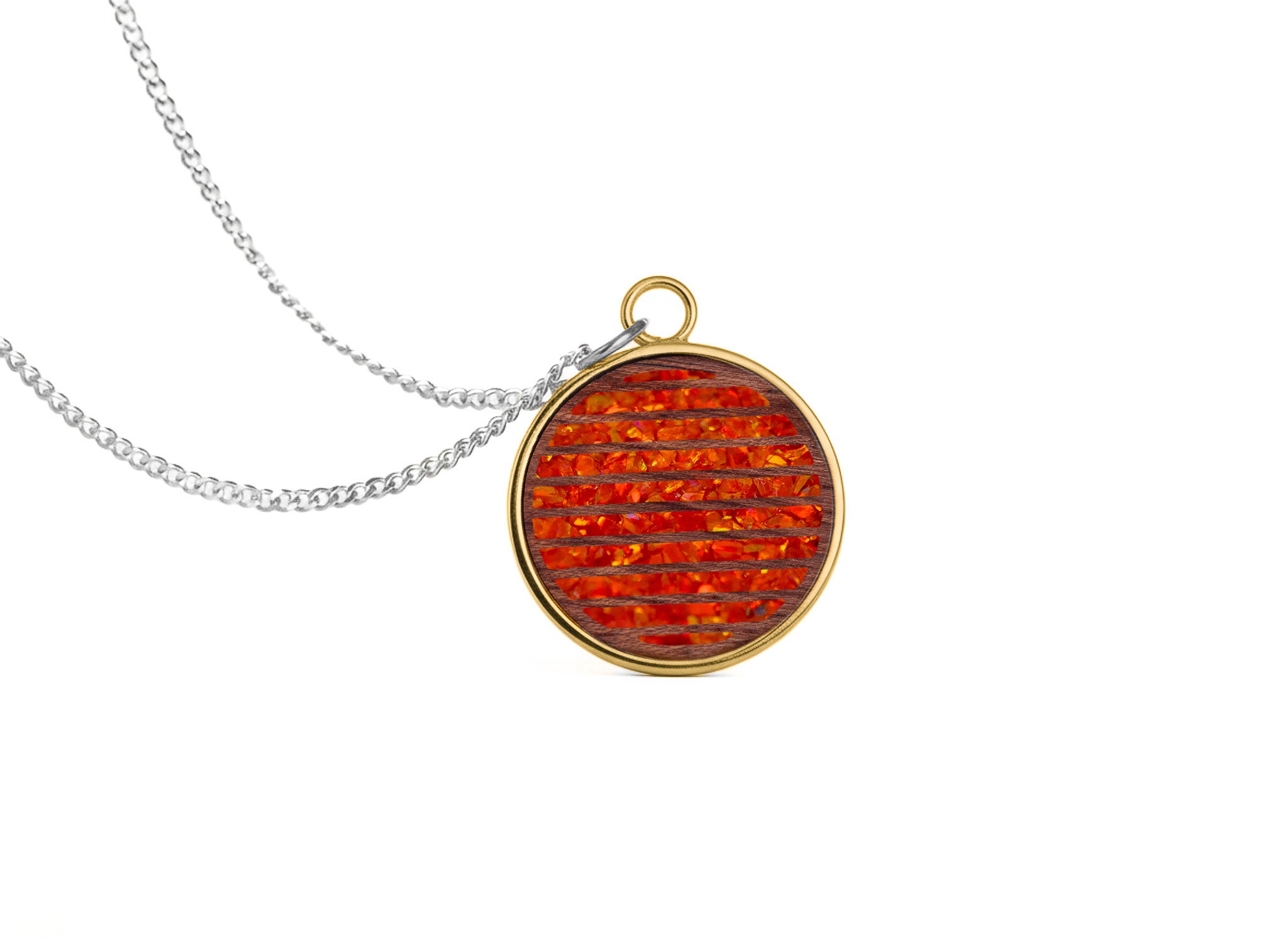 Grid Pendant Bubinga