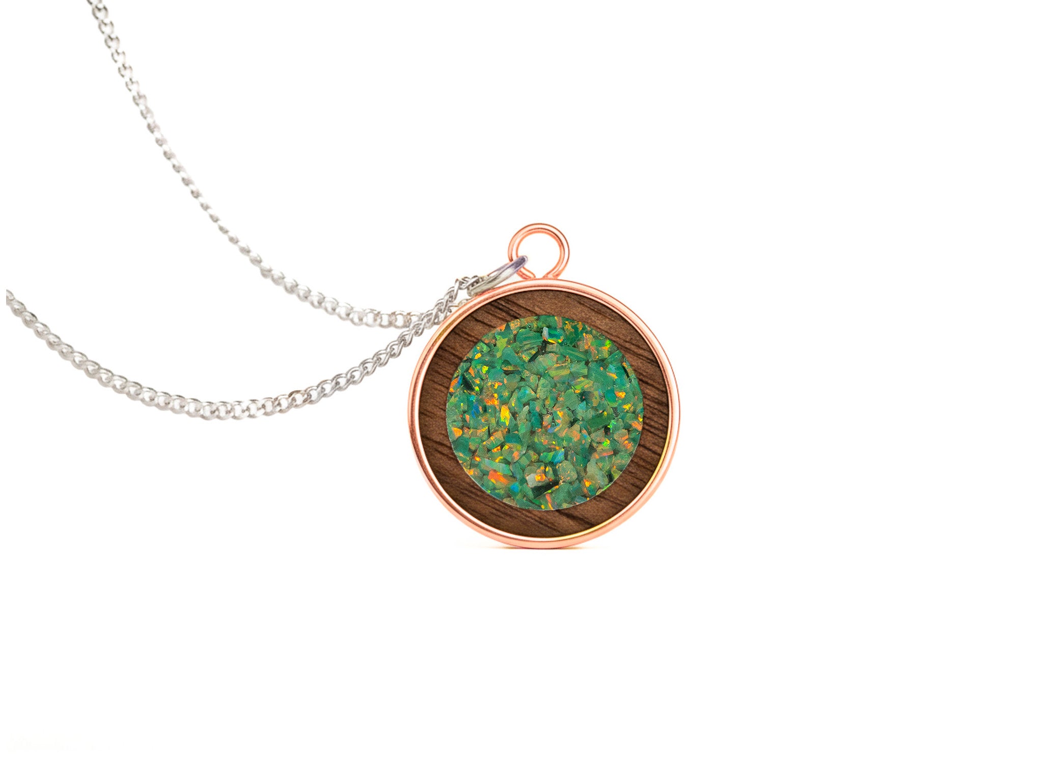 Circle Pendant Walnut