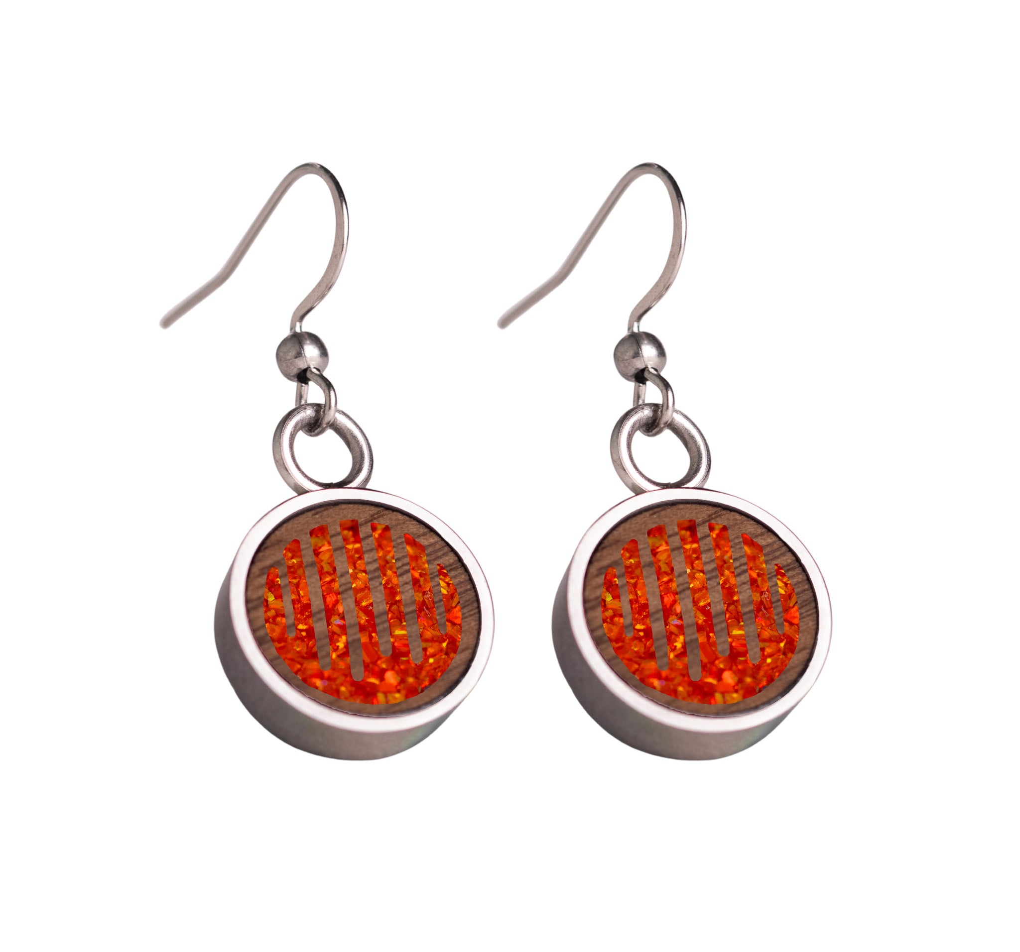 Raindrops Earrings Walnut