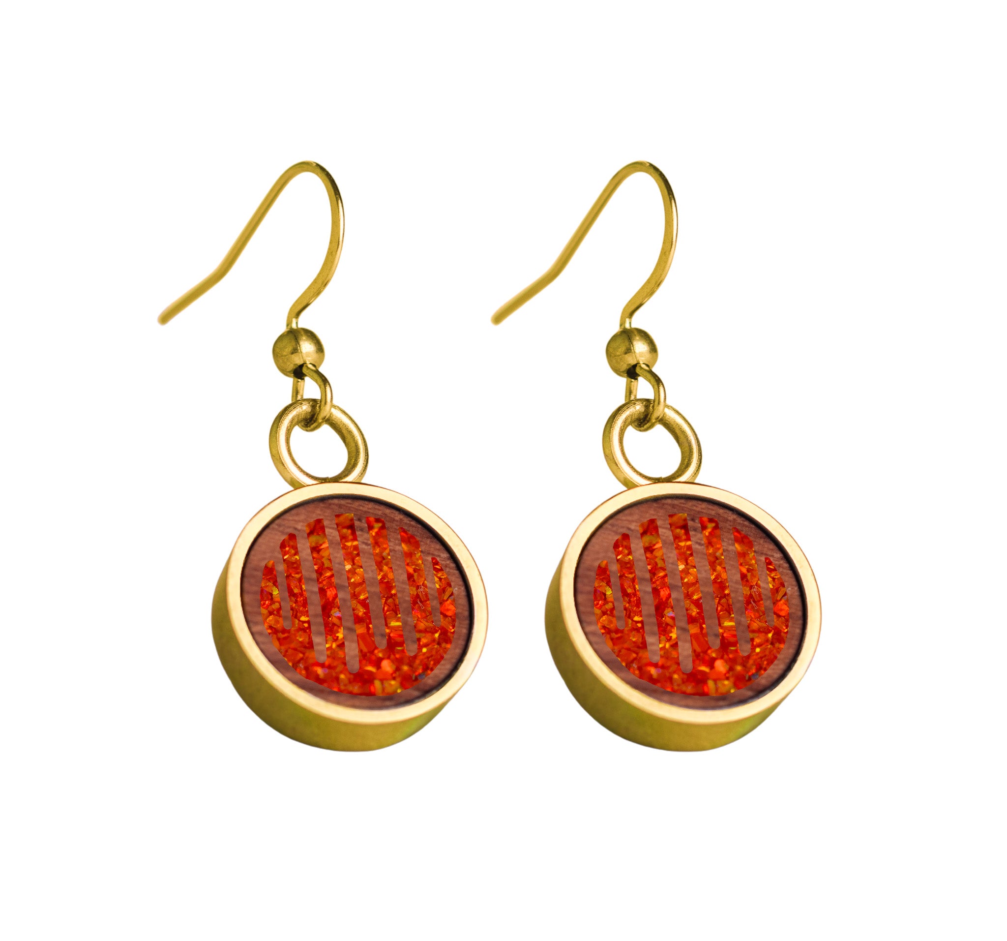 Raindrops Earrings Bubinga