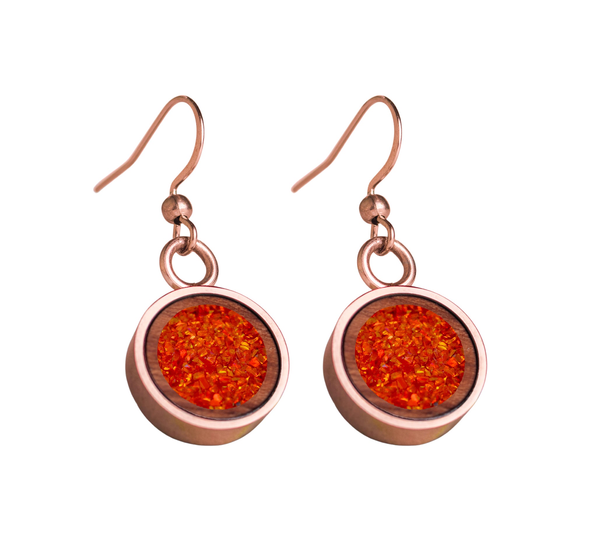 Circle Earrings Bubinga