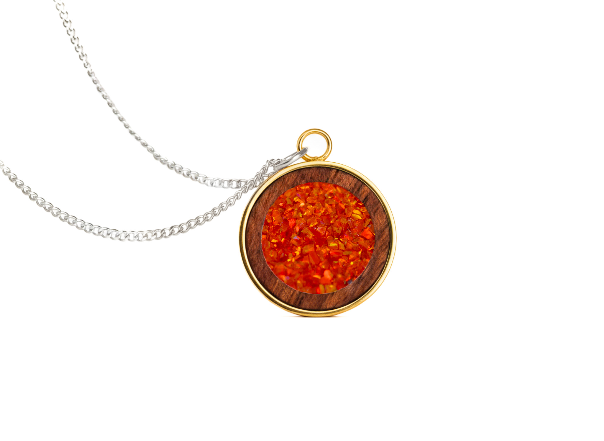 Circle Pendant Bubinga