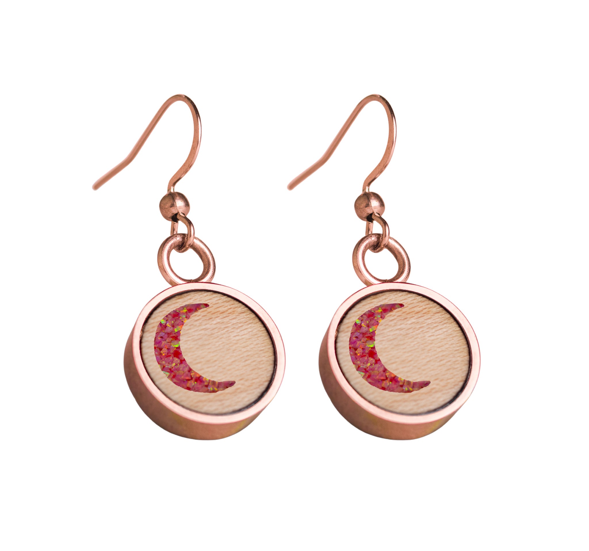 Moon Earrings Maple