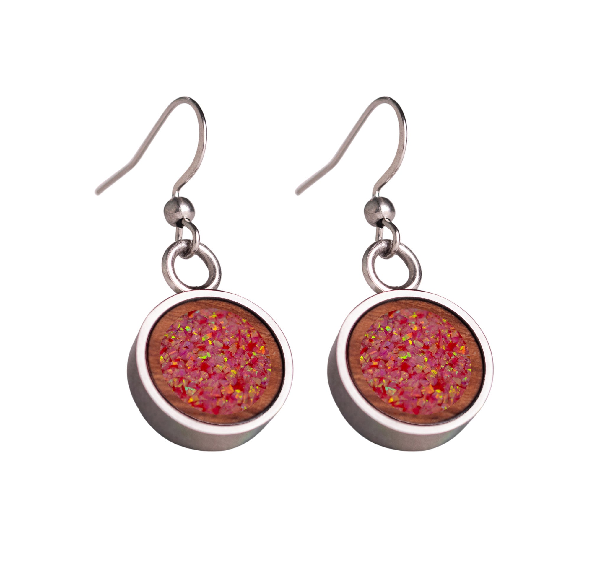 Circle Earrings Bubinga