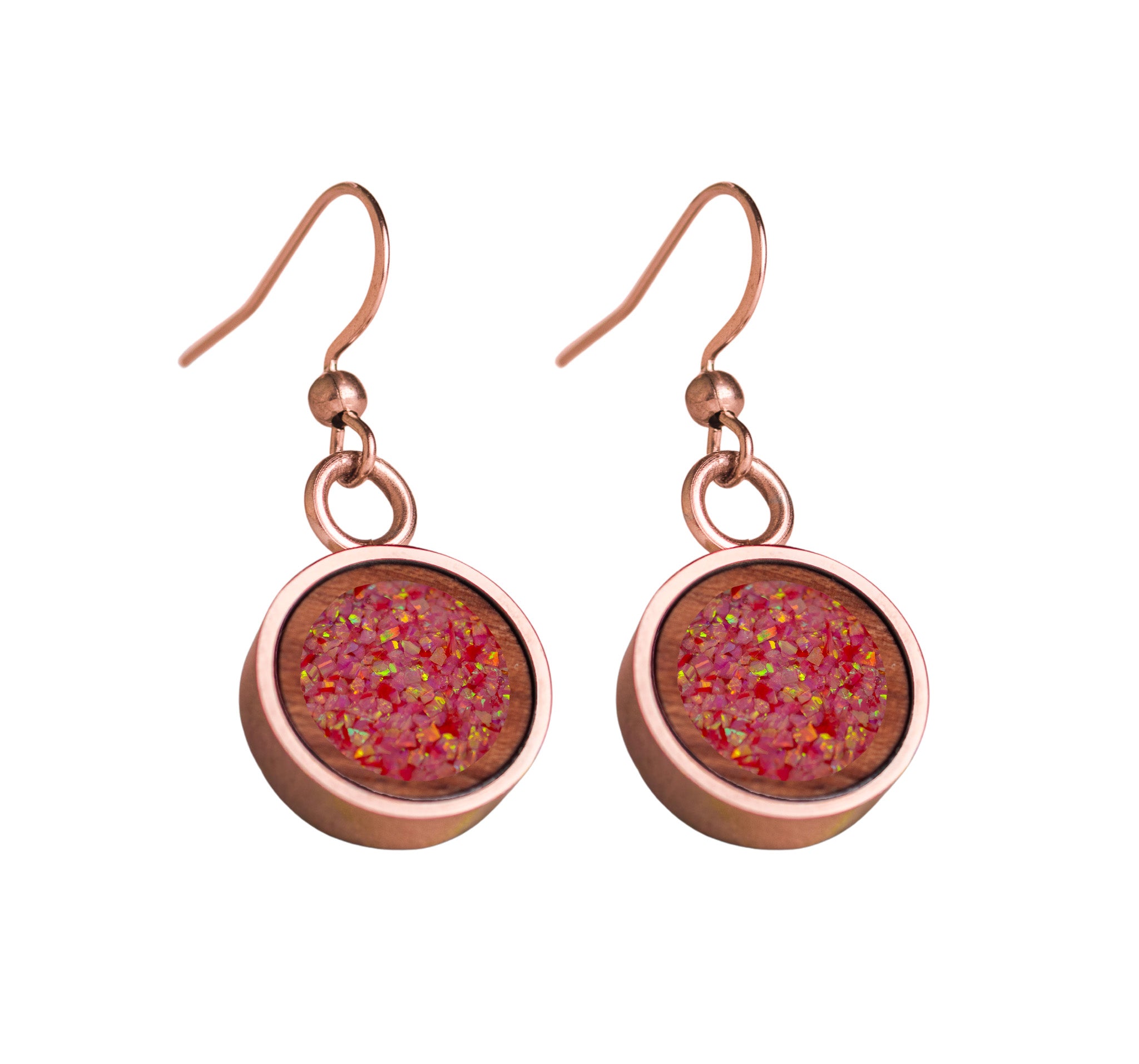 Circle Earrings Bubinga