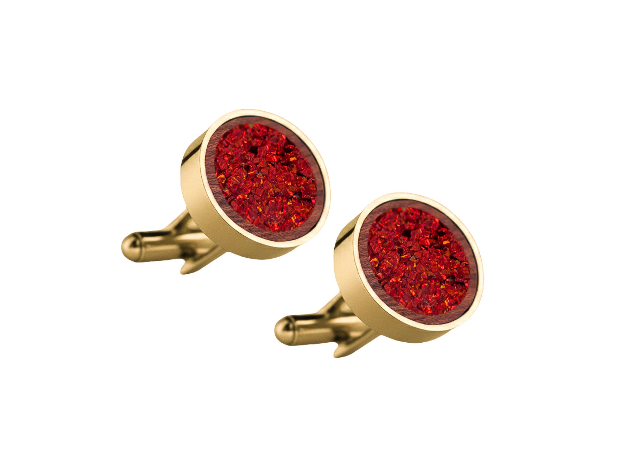 Circle Cufflinks Bubinga