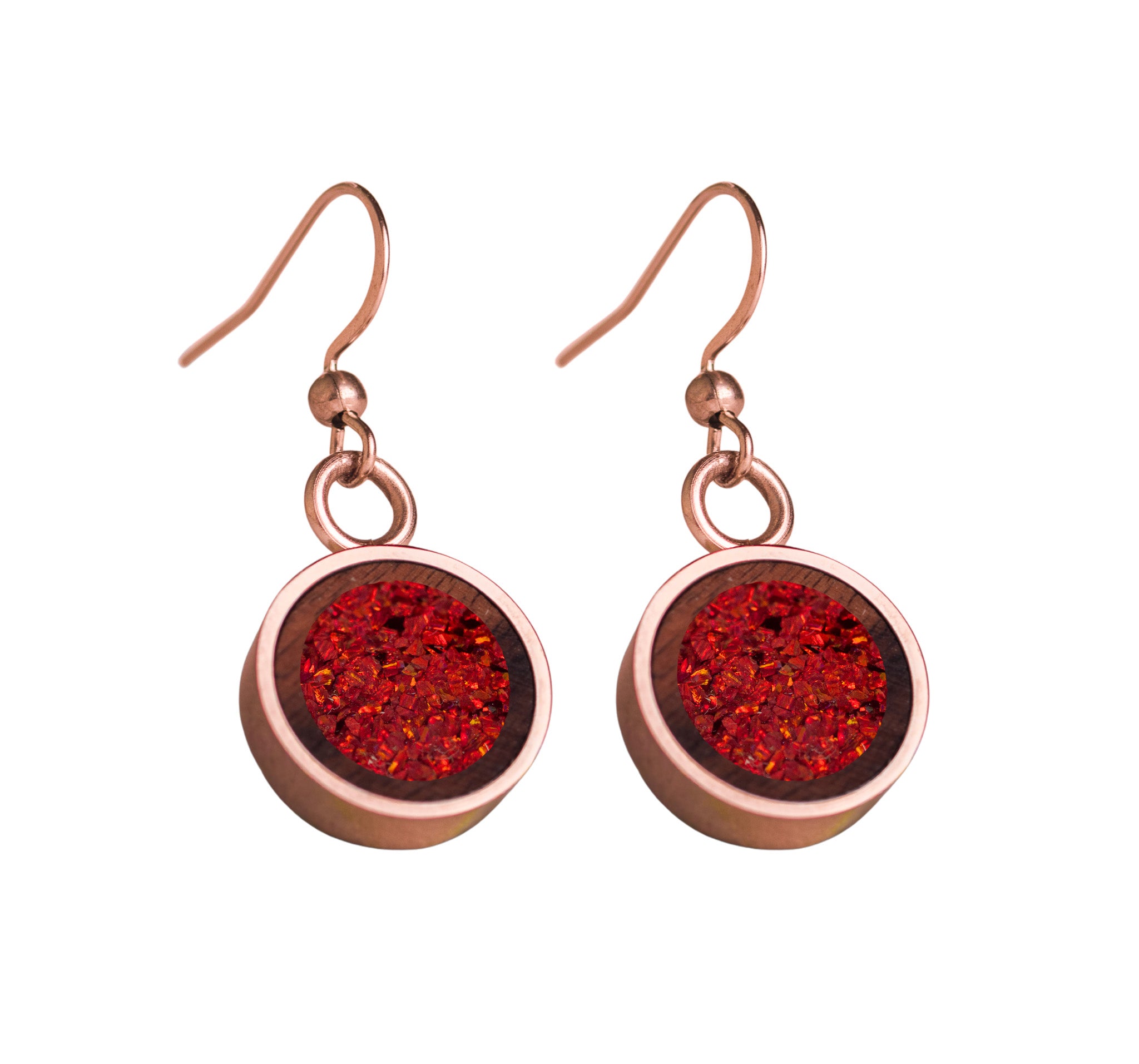 Circle Earrings Rosewood