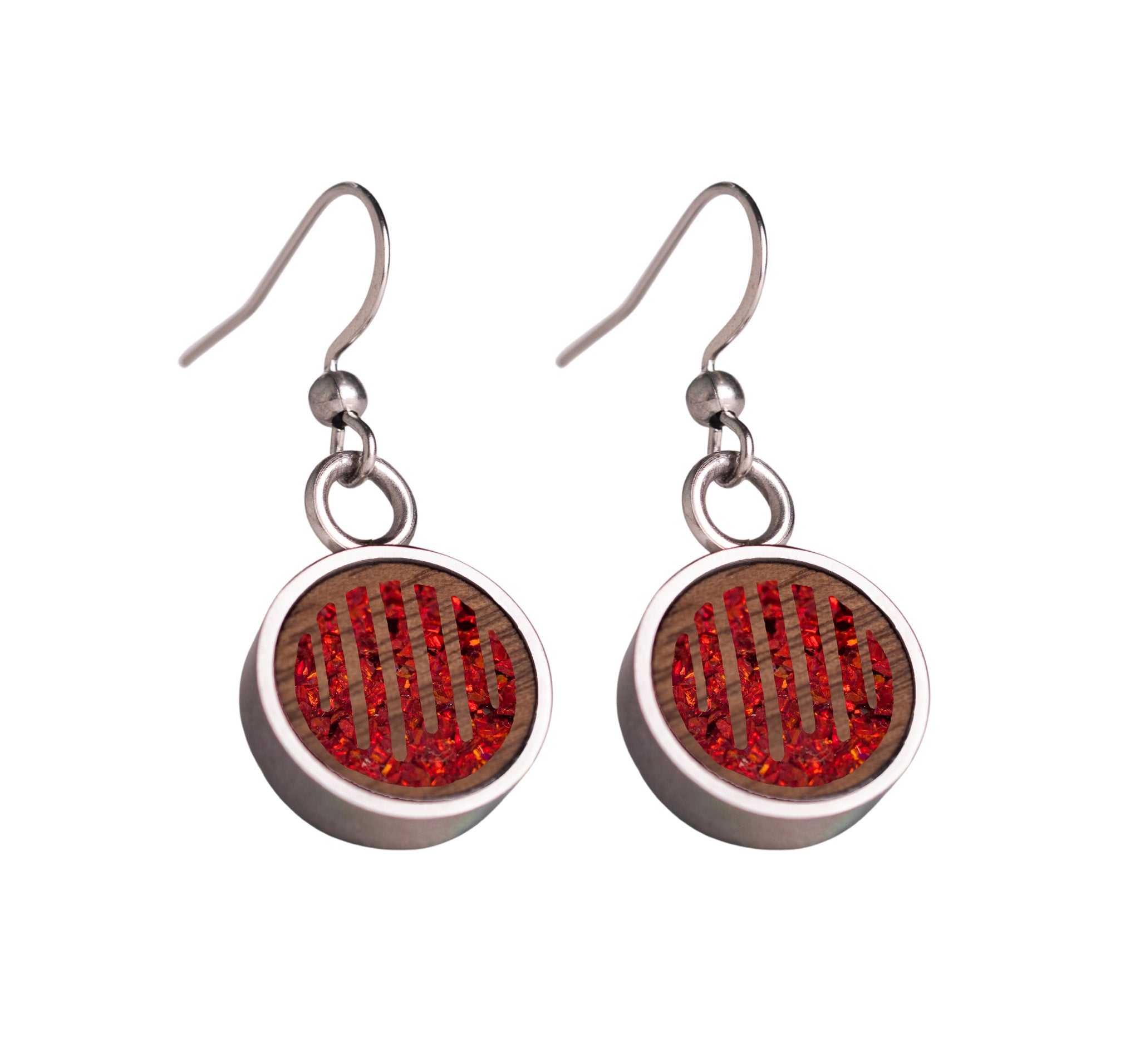 Raindrops Earrings Walnut