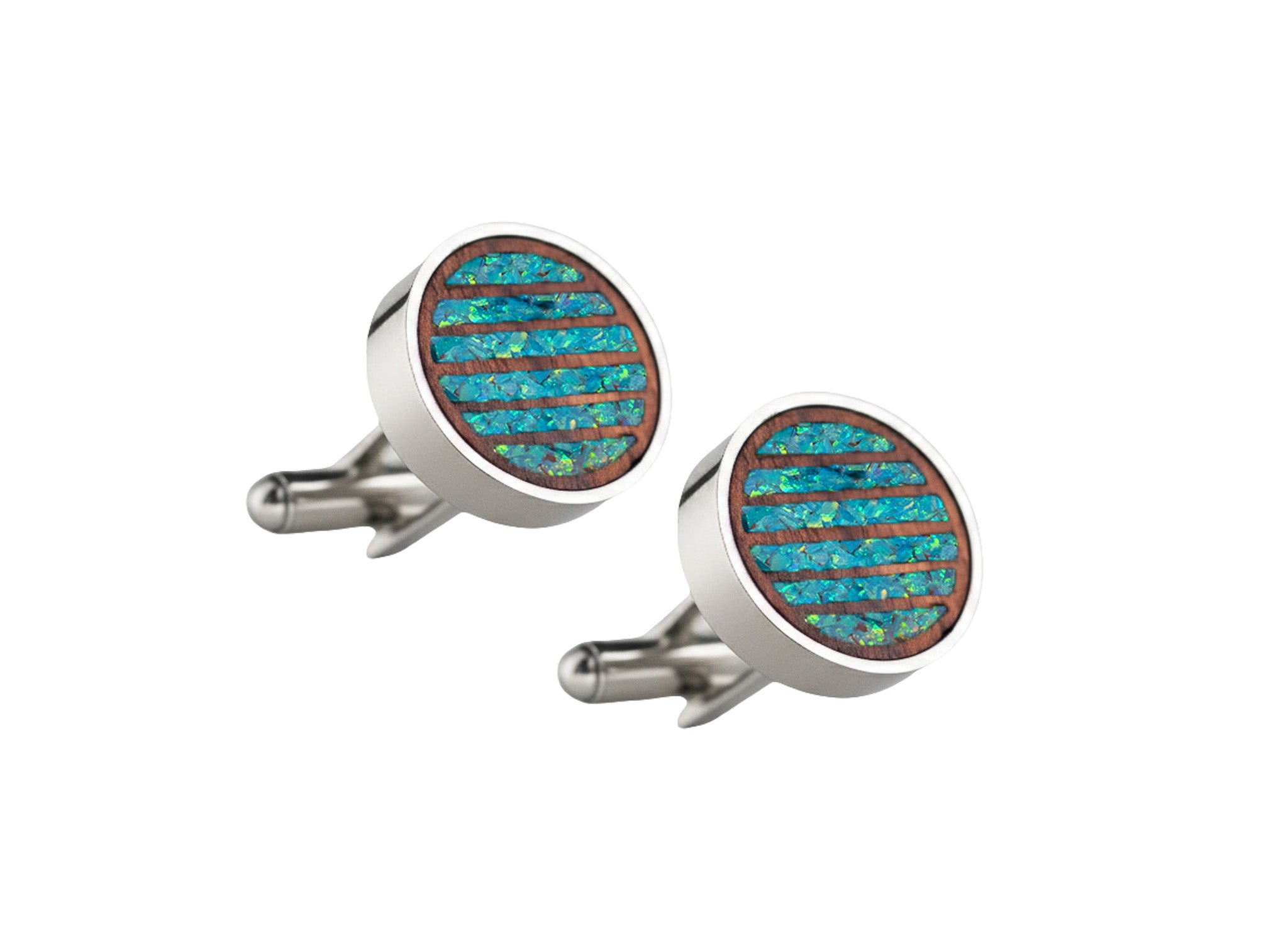 Lines Cufflinks Rosewood