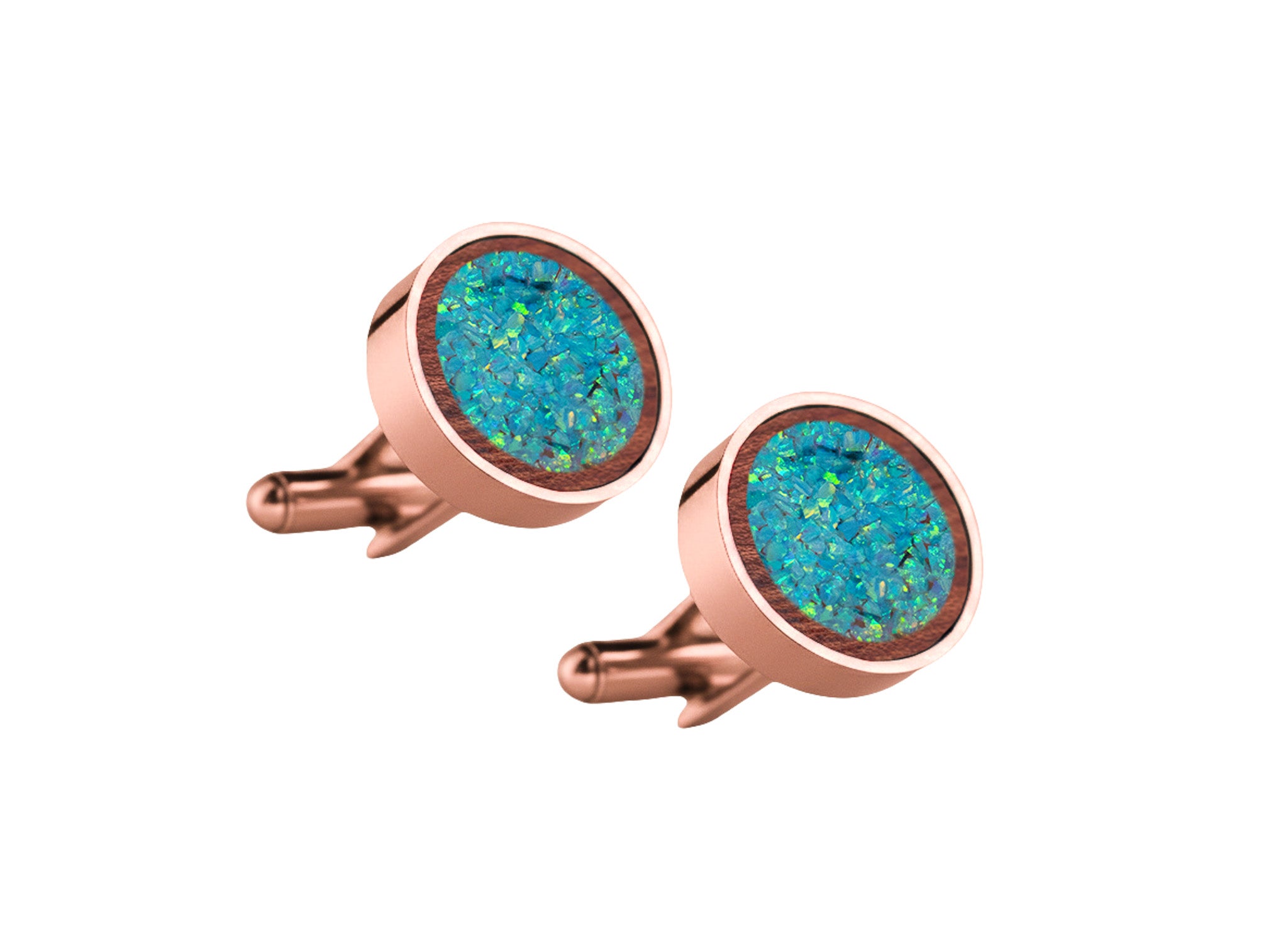 Circle Cufflinks Bubinga