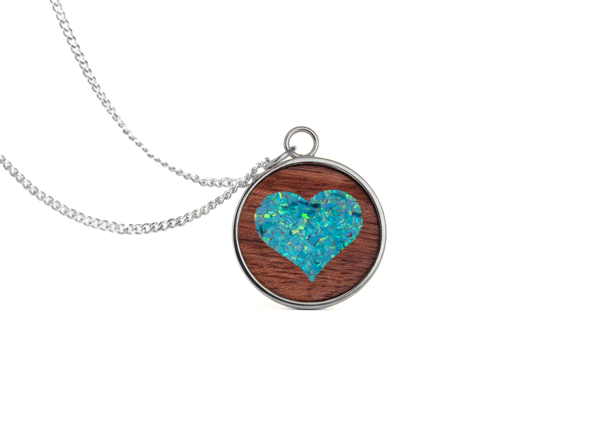 Heart Pendant Bubinga