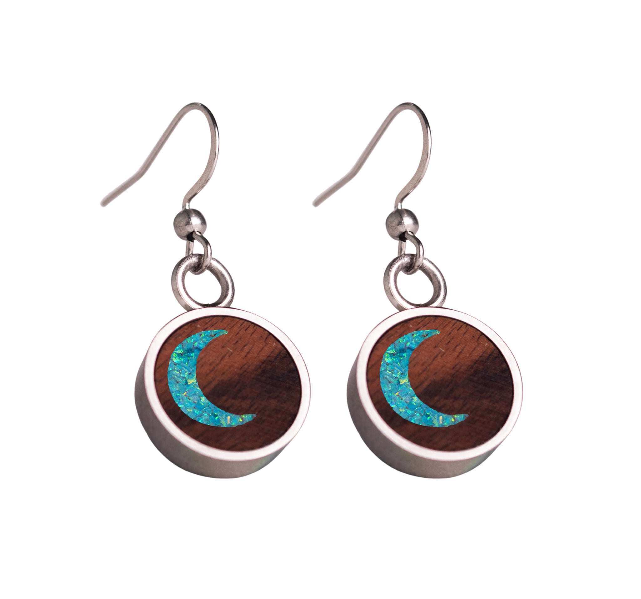 Moon Earrings Rosewood