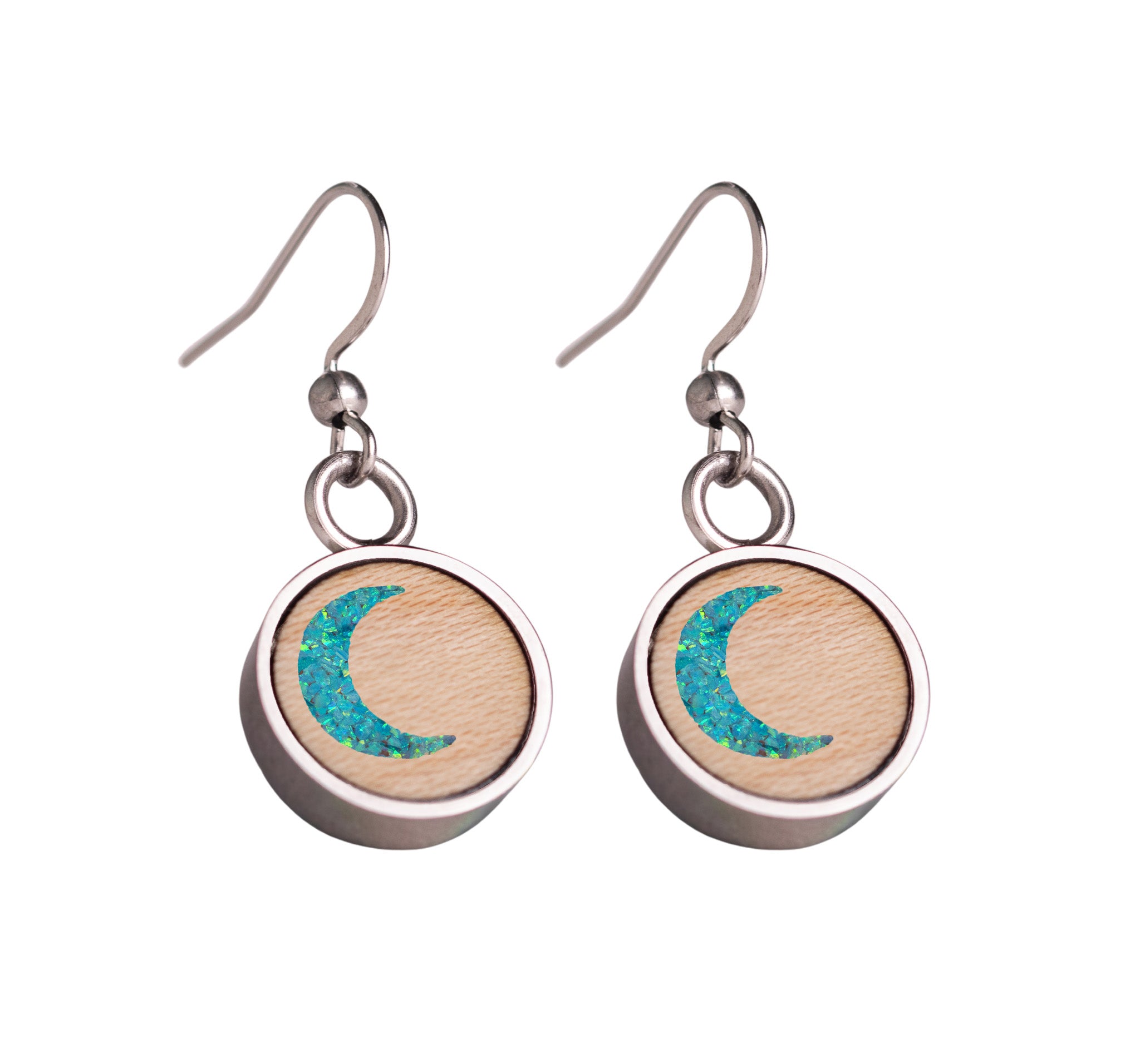 Moon Earrings Maple
