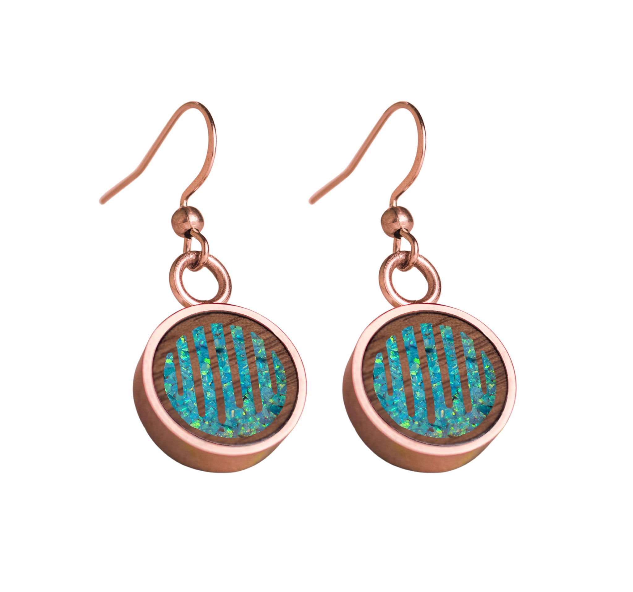 Raindrops Earrings Walnut
