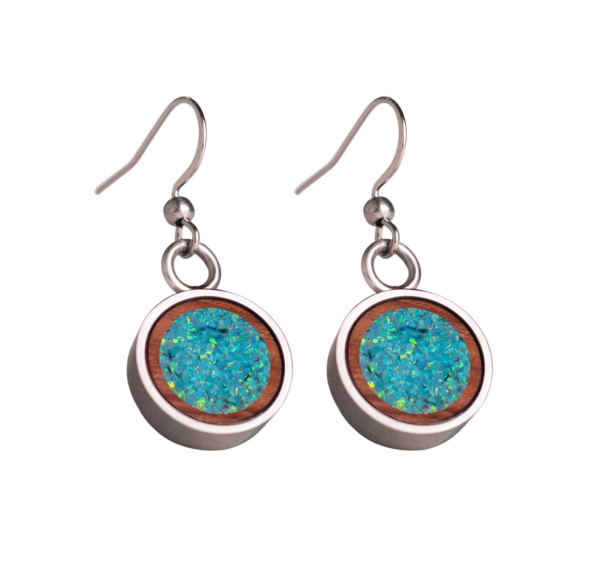 Circle Earrings Bubinga