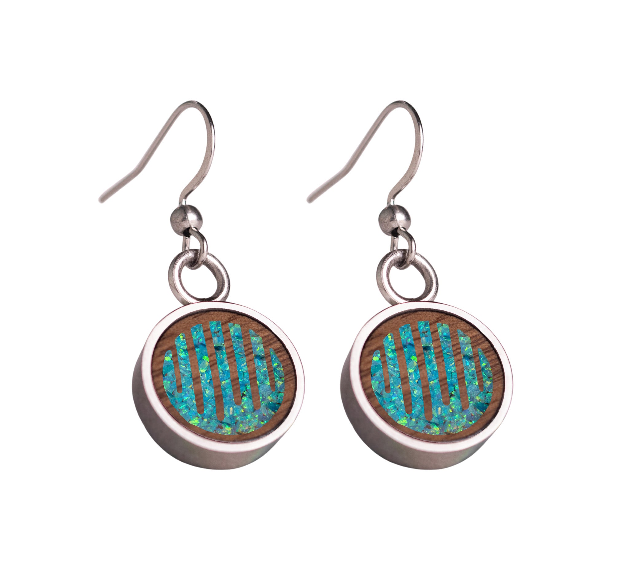 Raindrops Earrings Walnut