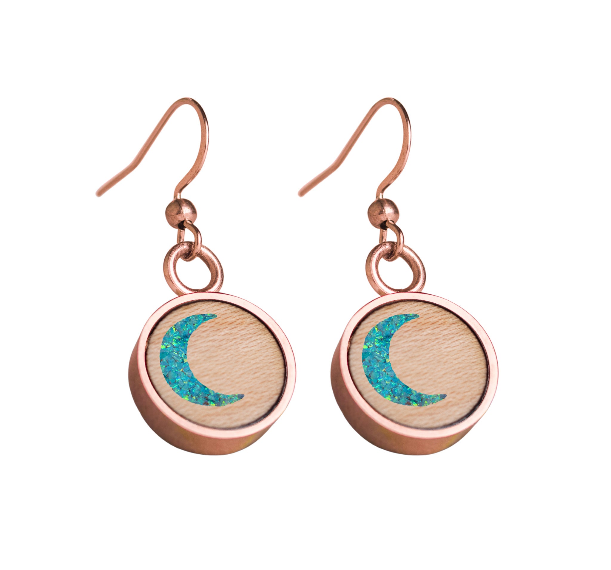 Moon Earrings Maple