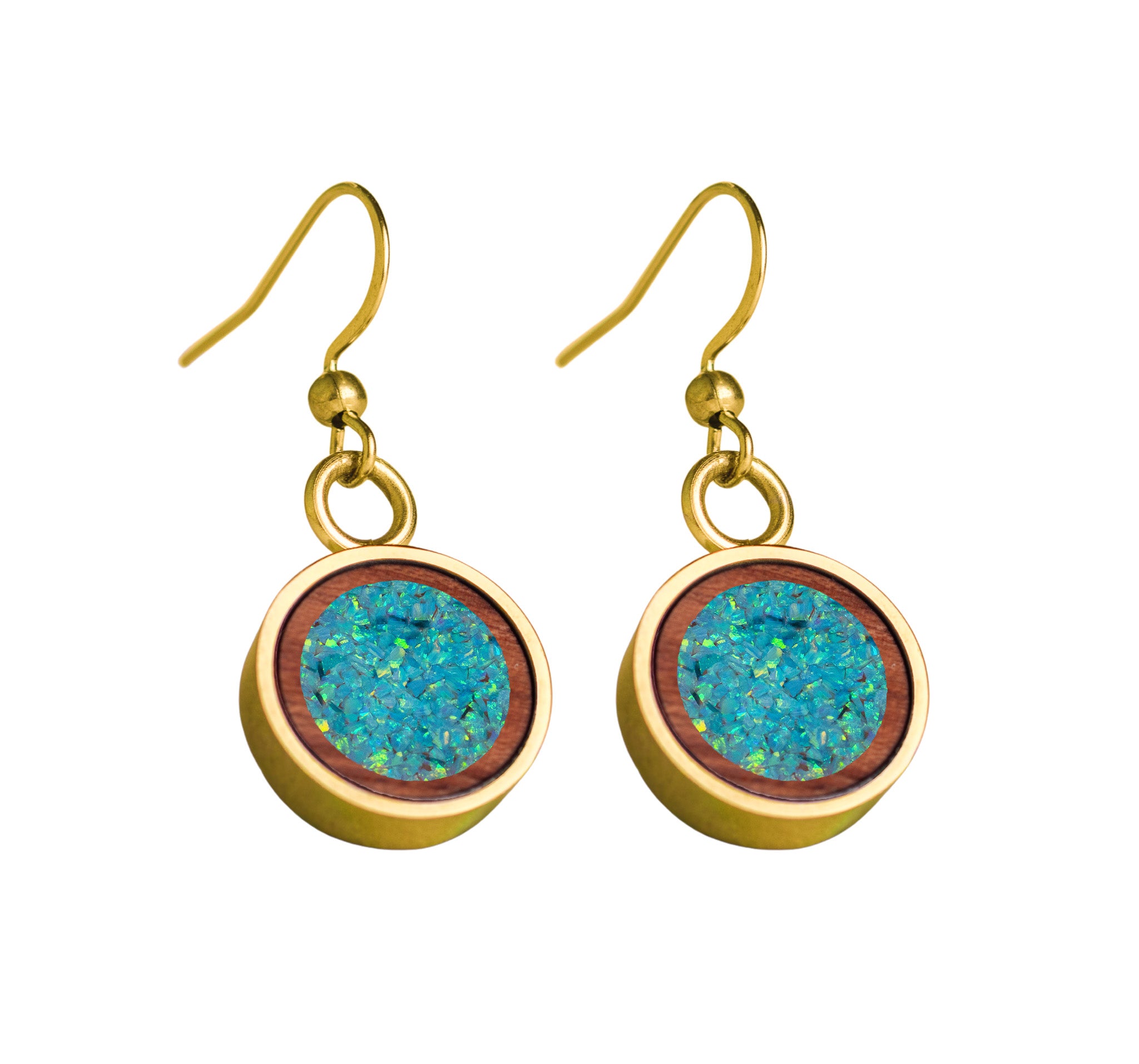 Circle Earrings Bubinga