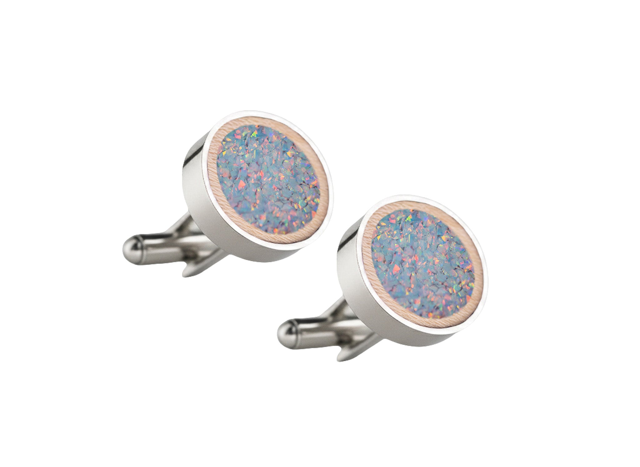 Circle Cufflinks Maple