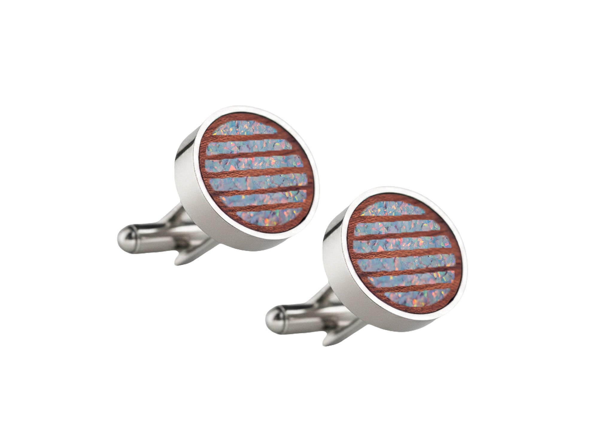 Lines Cufflinks Bubinga