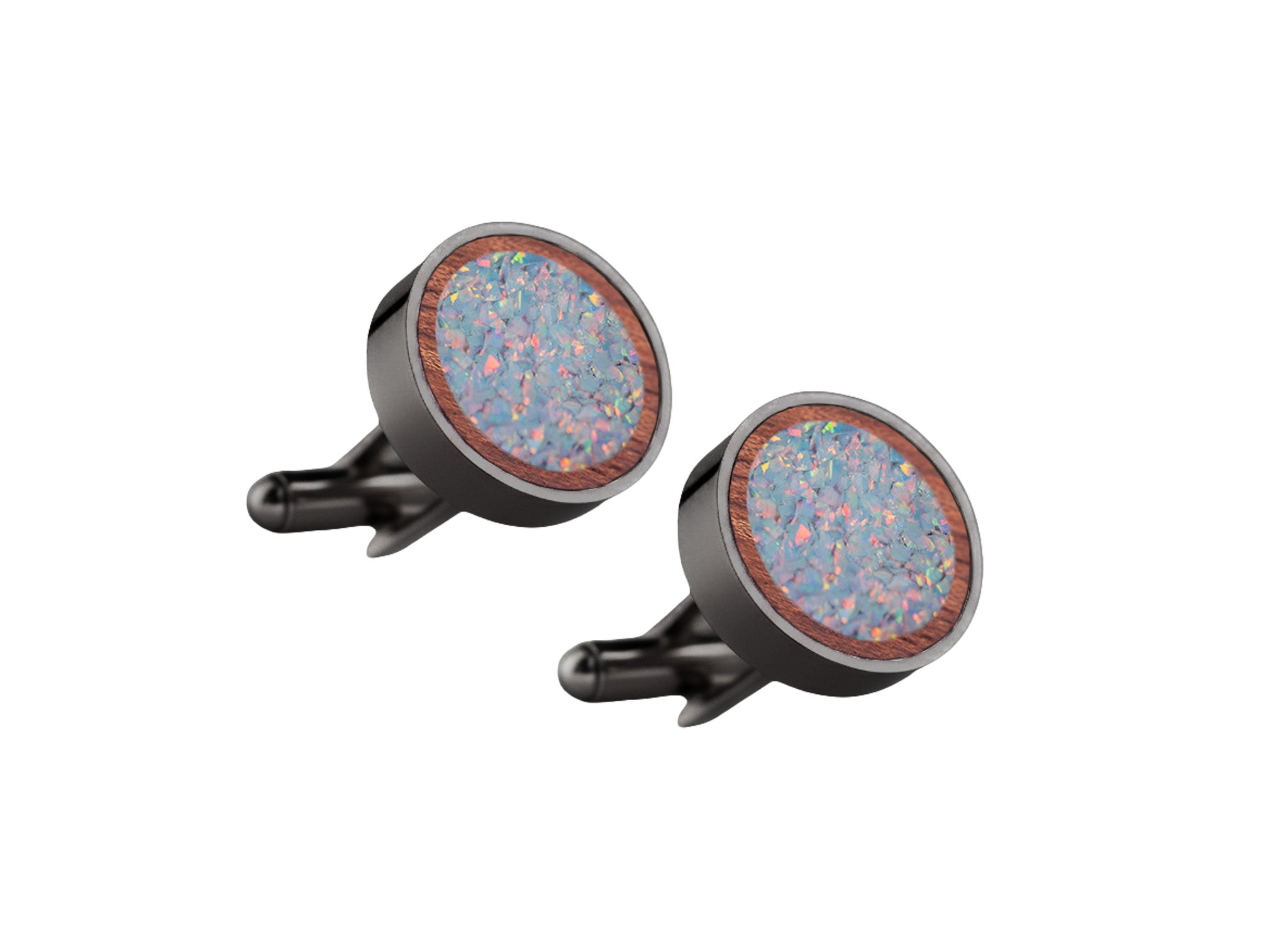 Circle Cufflinks Bubinga
