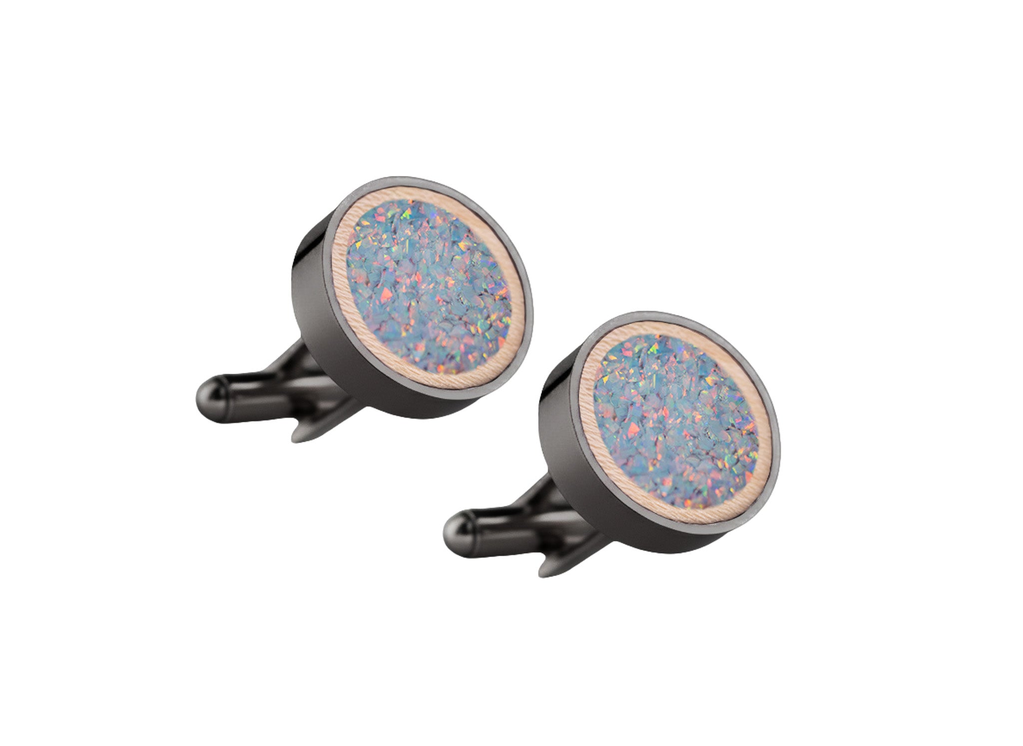 Circle Cufflinks Maple
