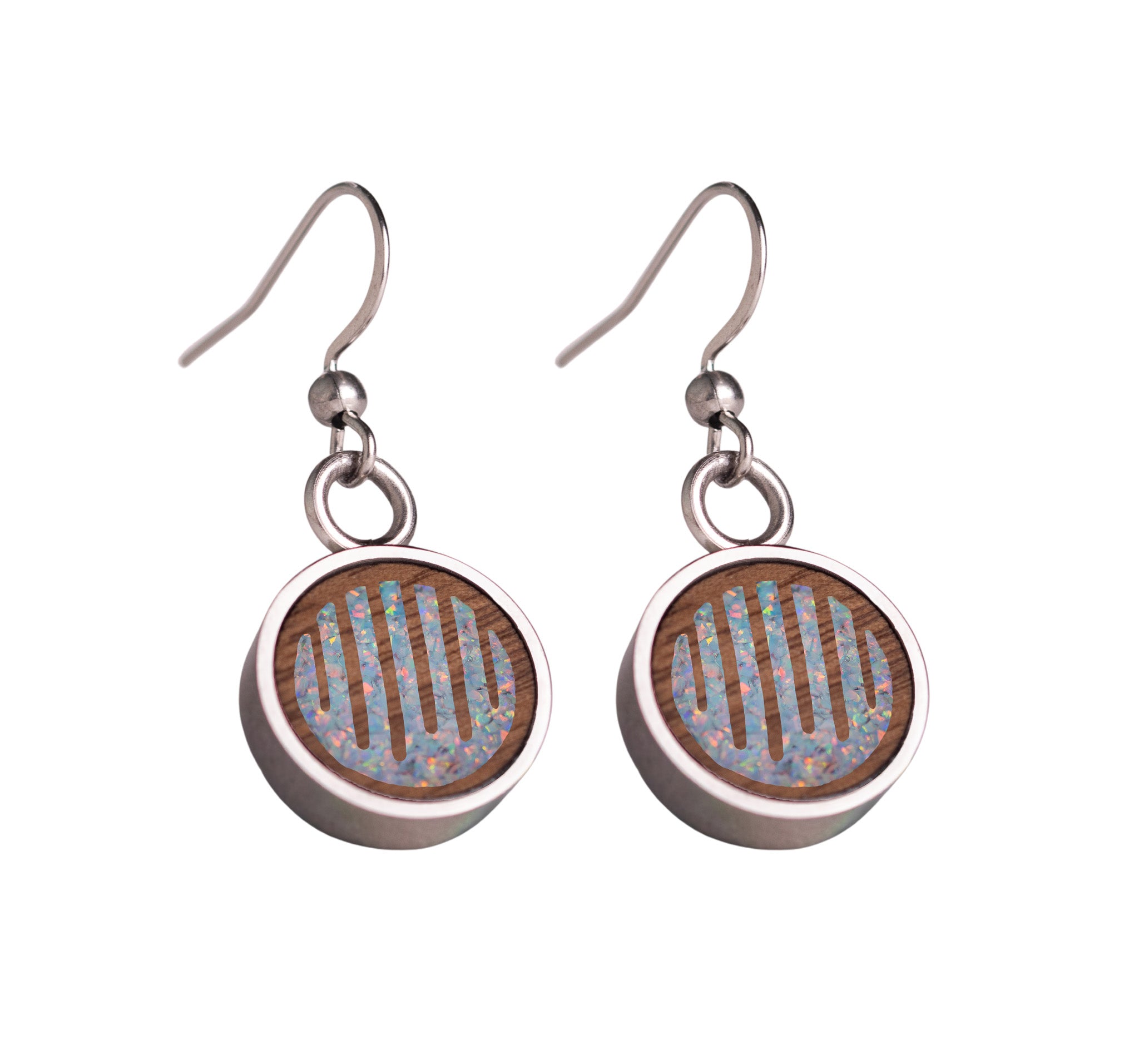 Raindrops Earrings Walnut