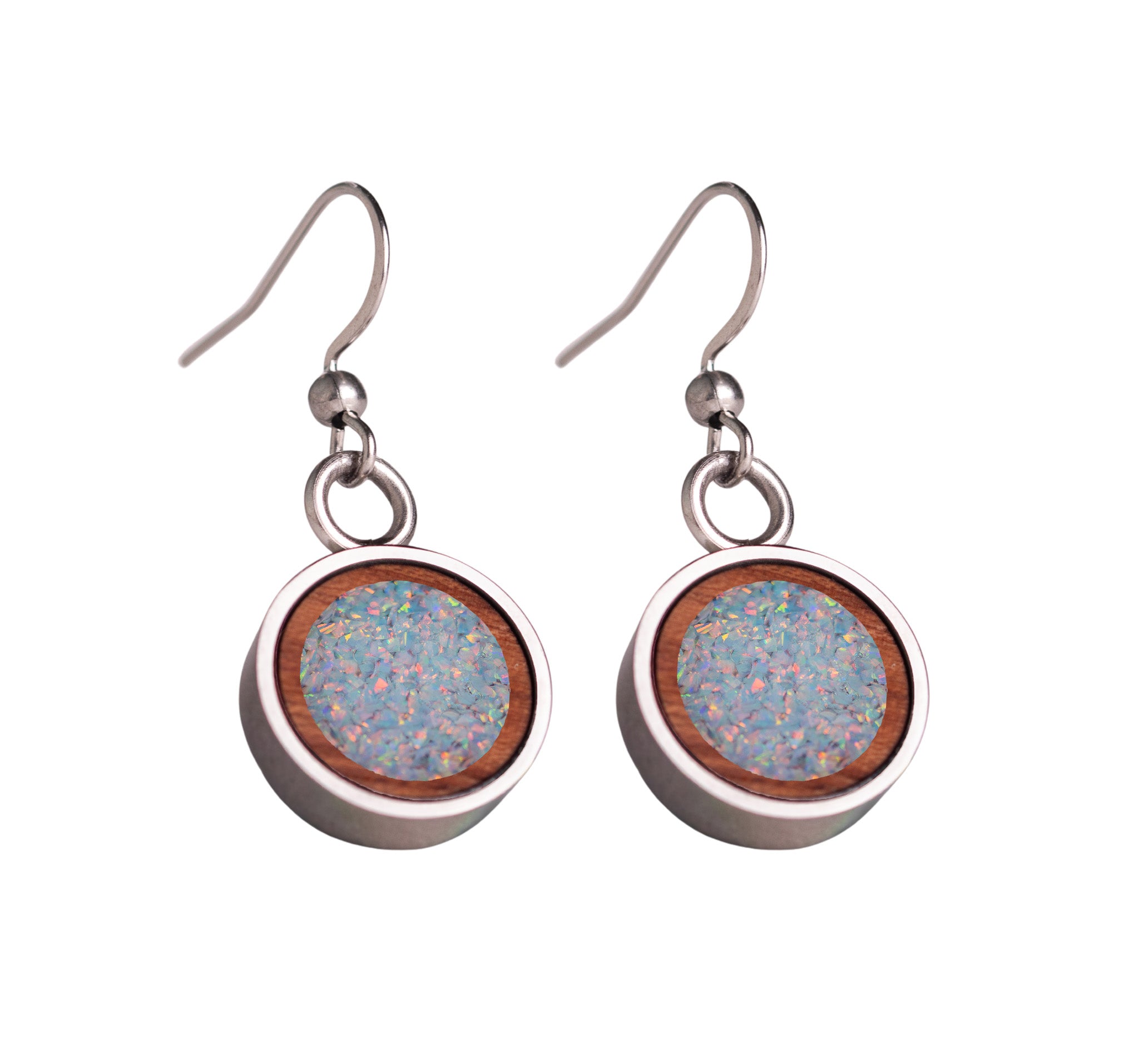 Circle Earrings Bubinga