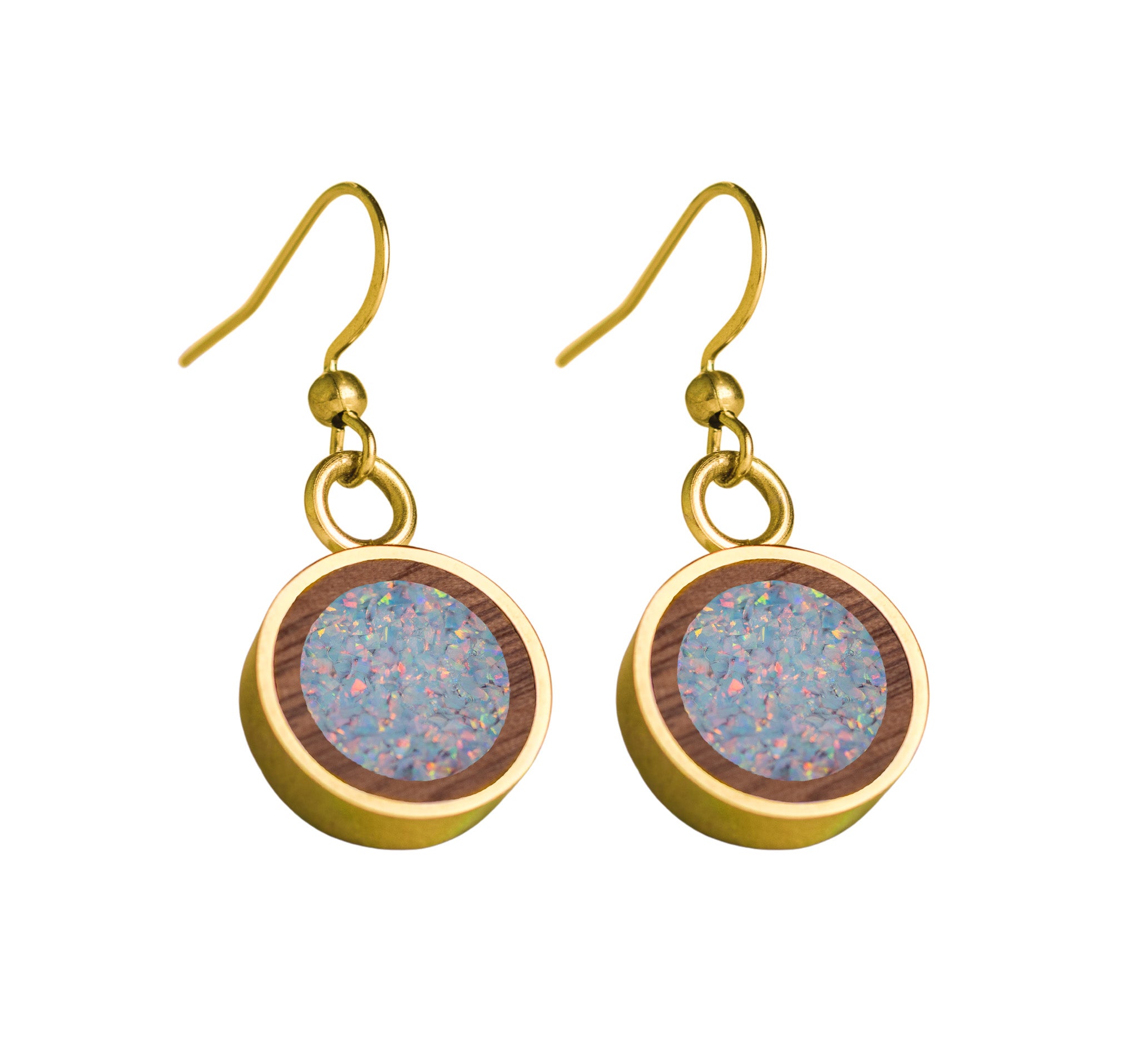 Circle Earrings Walnut