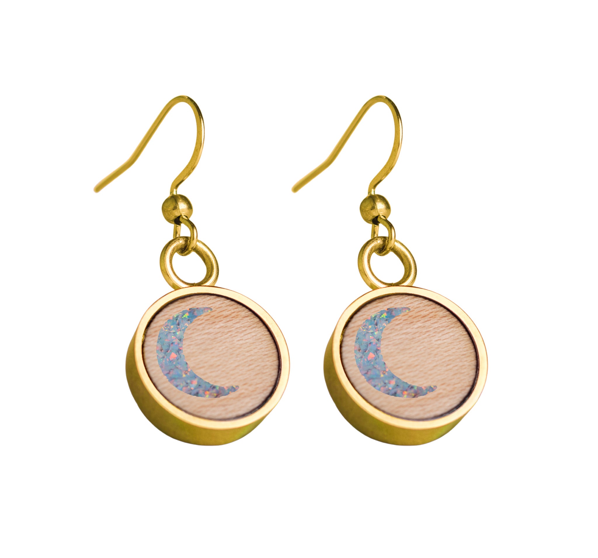 Moon Earrings Maple