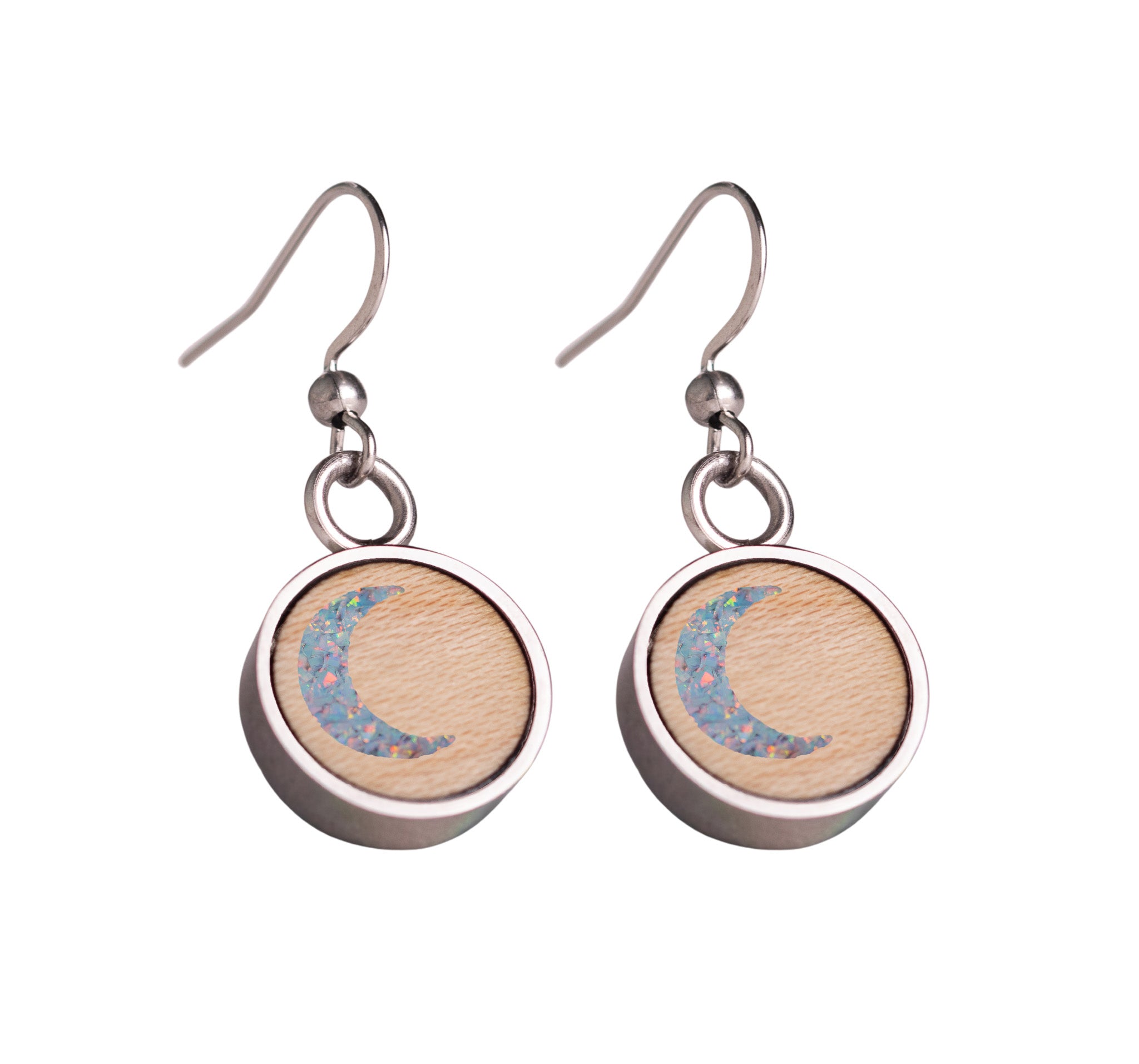 Moon Earrings Maple