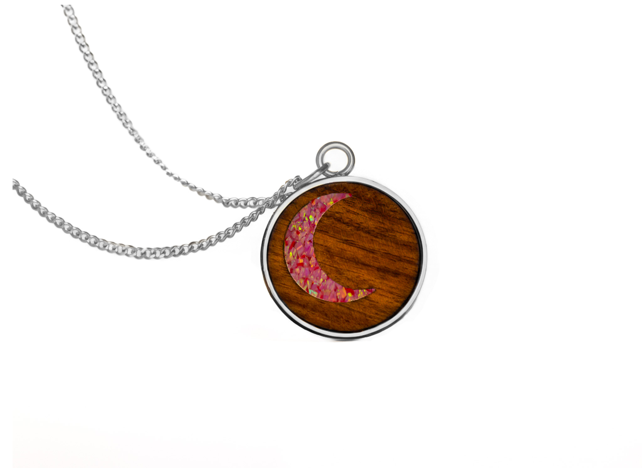 Moon Pendant Bubinga