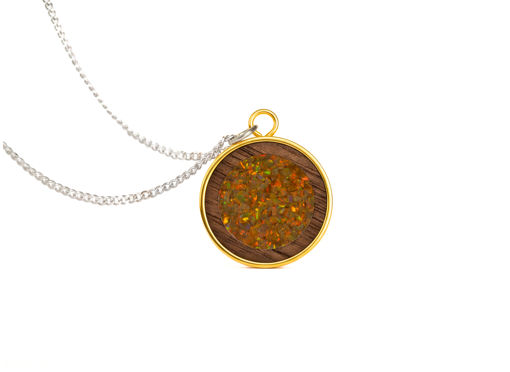 Circle Pendant Walnut
