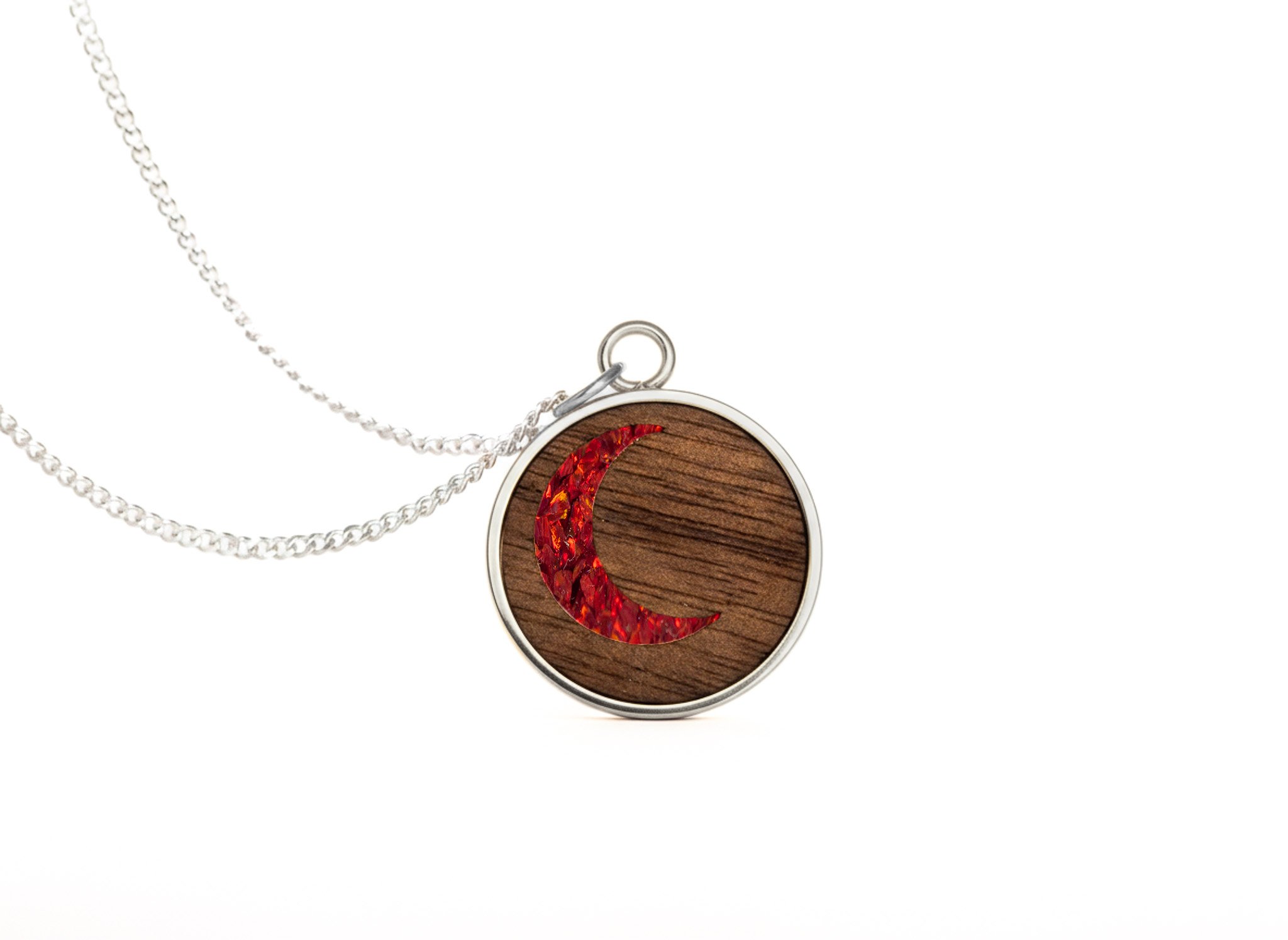 Moon Pendant Bubinga