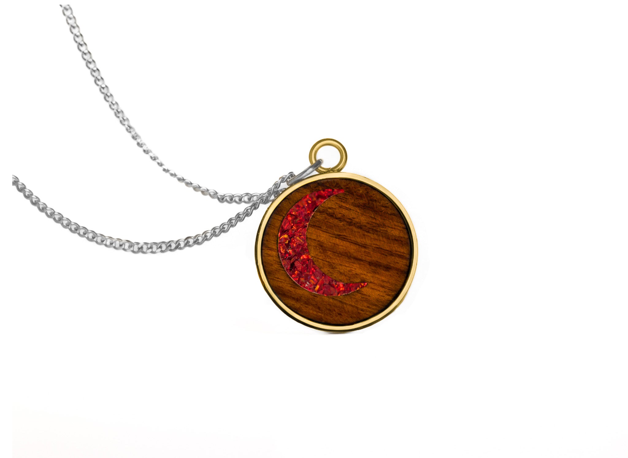 Moon Pendant Rosewood